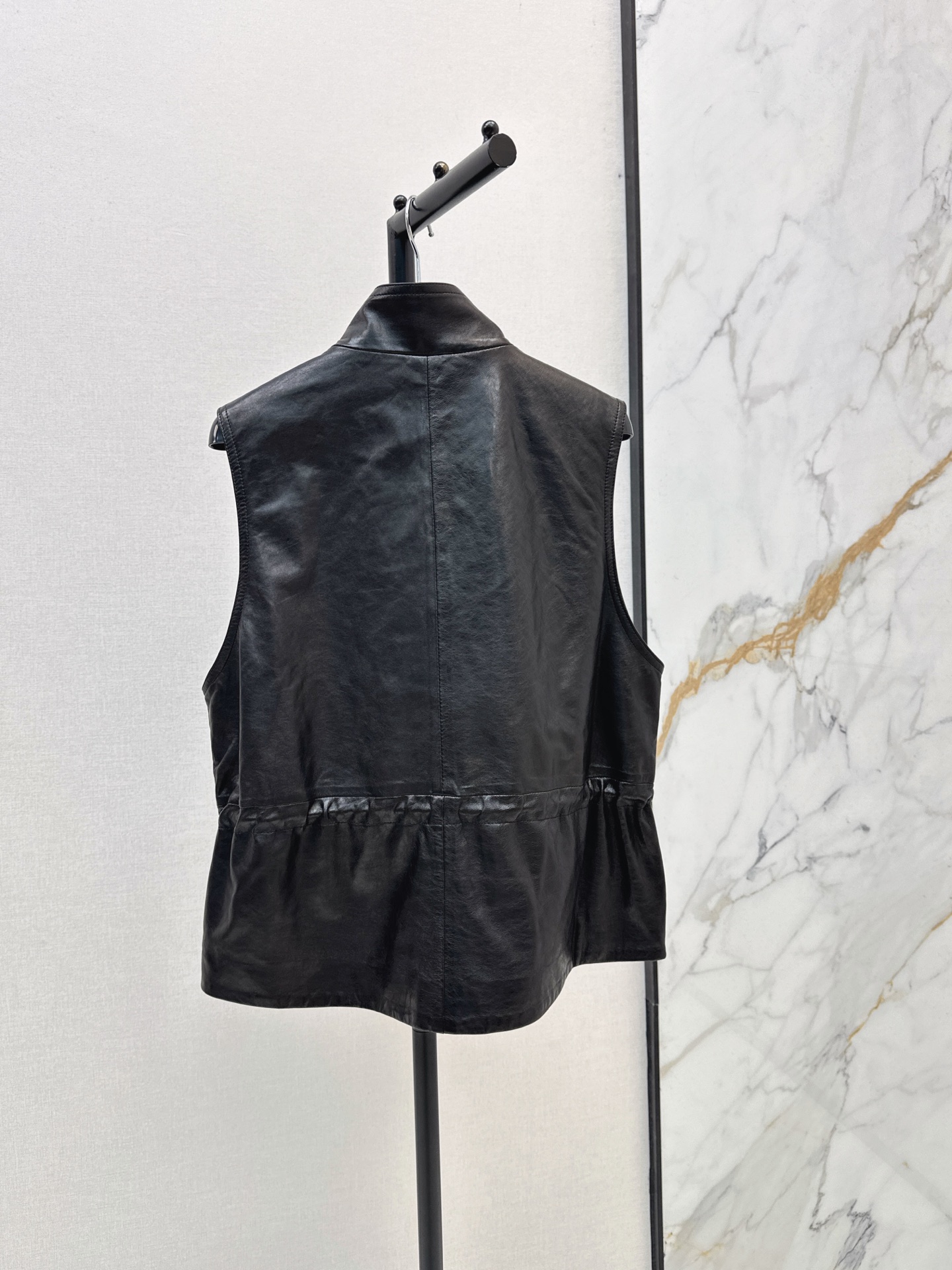 Sain 26fw leather vest jacket