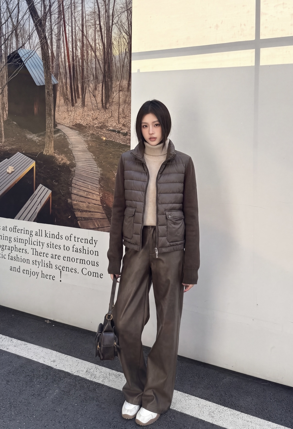 Bun 26fw knit contract down jacket