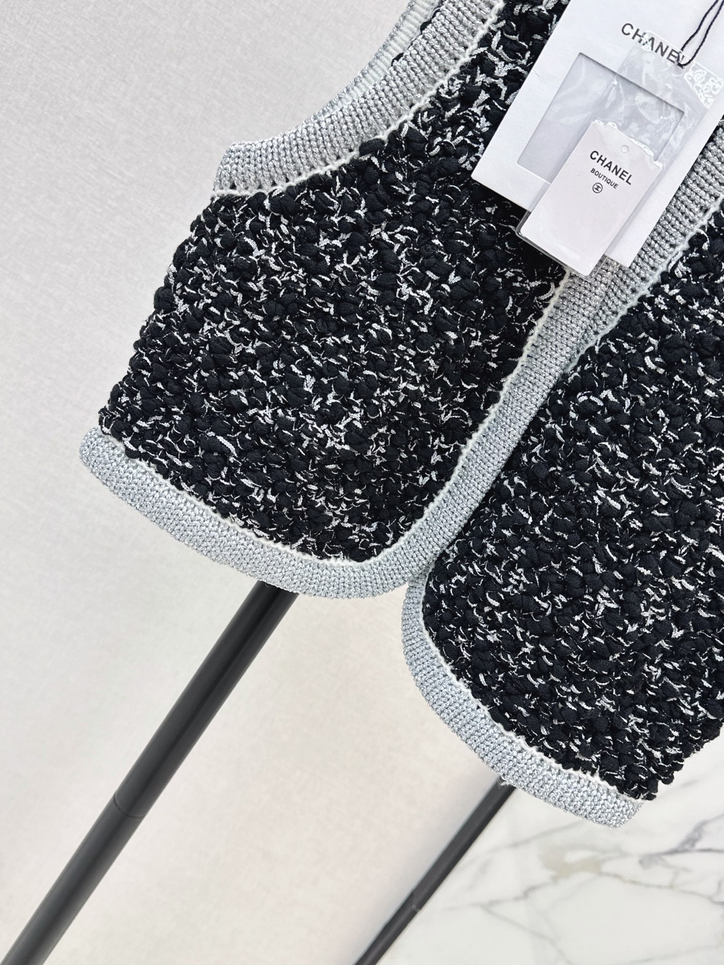 Chan 26fw tweed knit vest