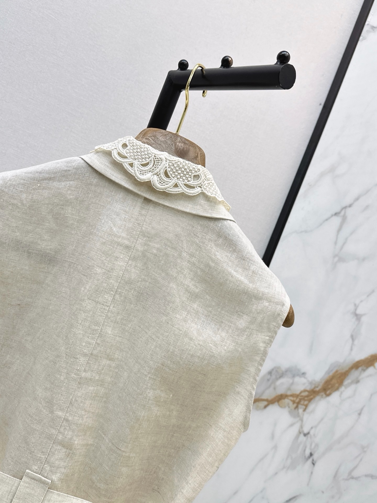 Brun 26ss embroidery waistcoat