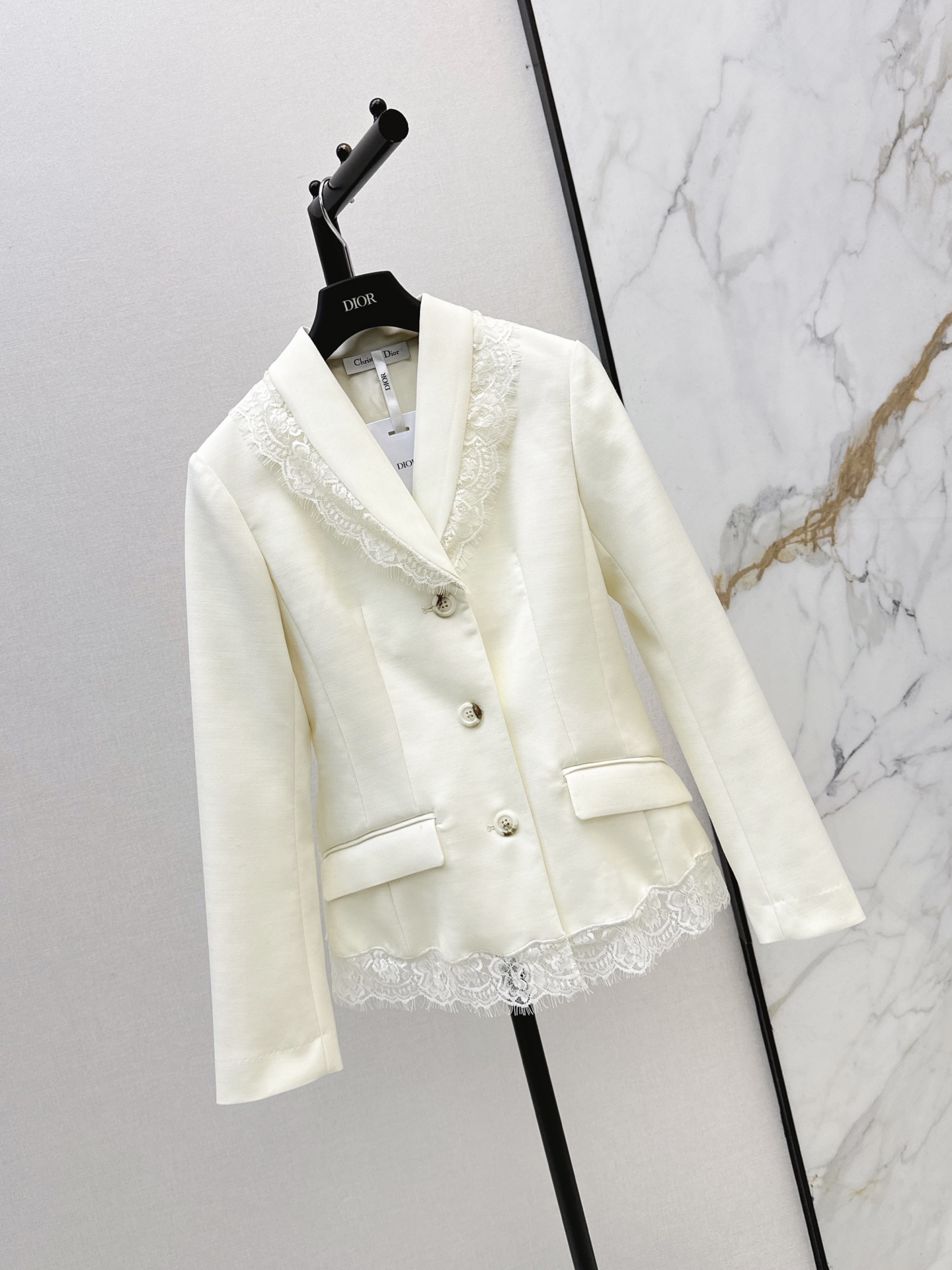 CD 26fw contract lace blazer