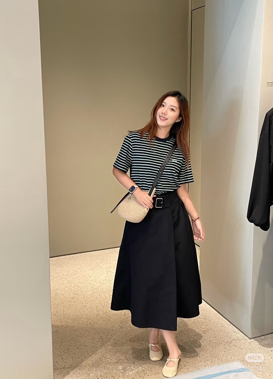 Loe 26fw pleated skirt
