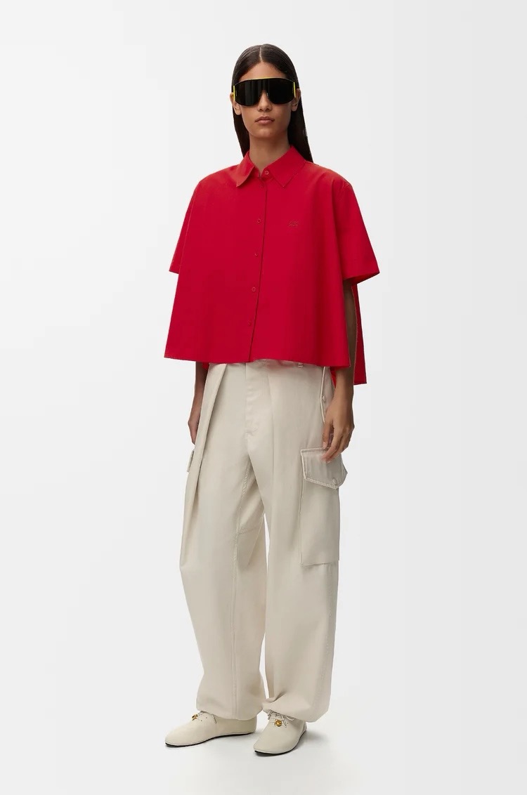 Loe 26fw cropped shirt
