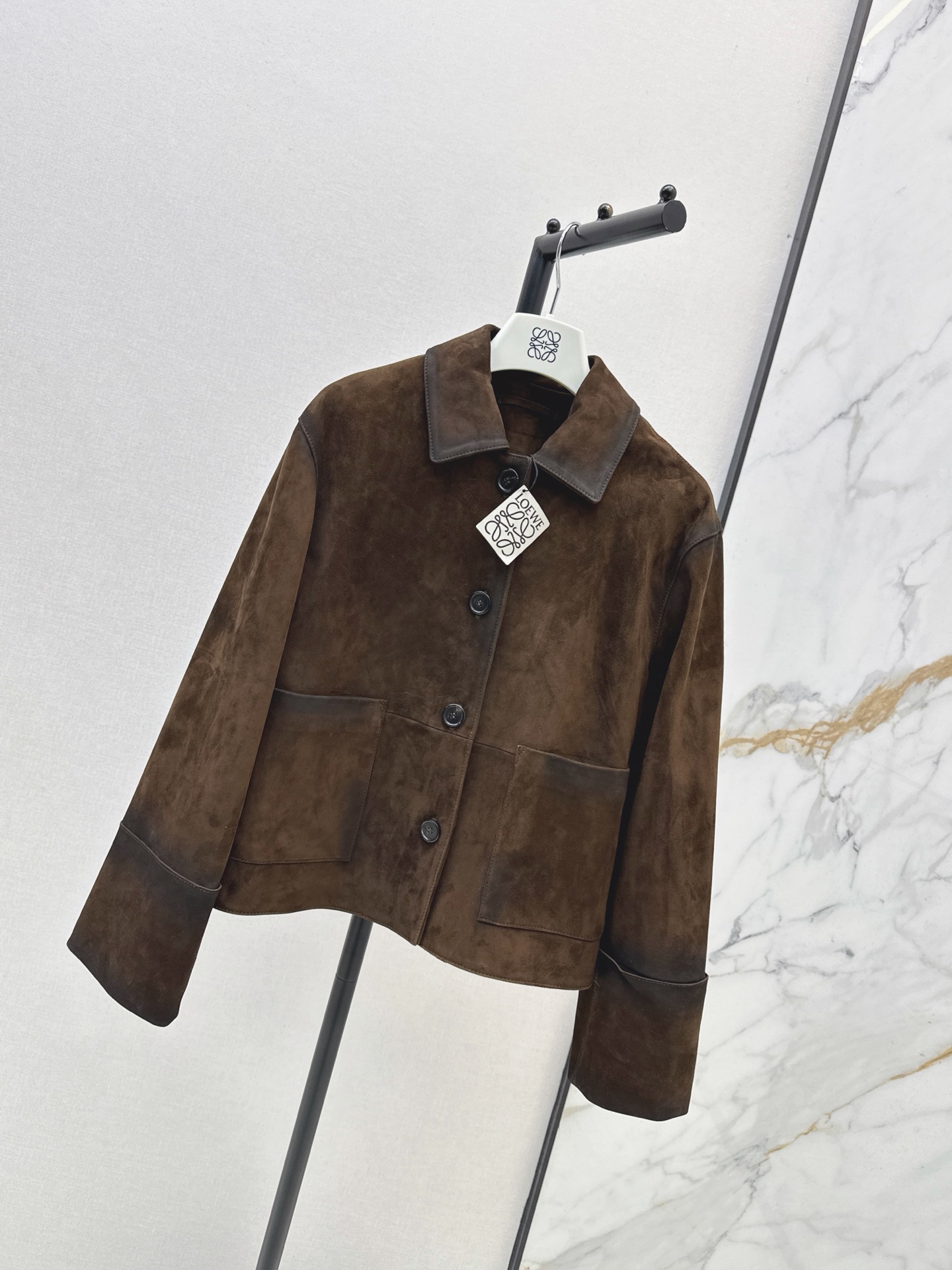 Loe 26fw suede leather jacket