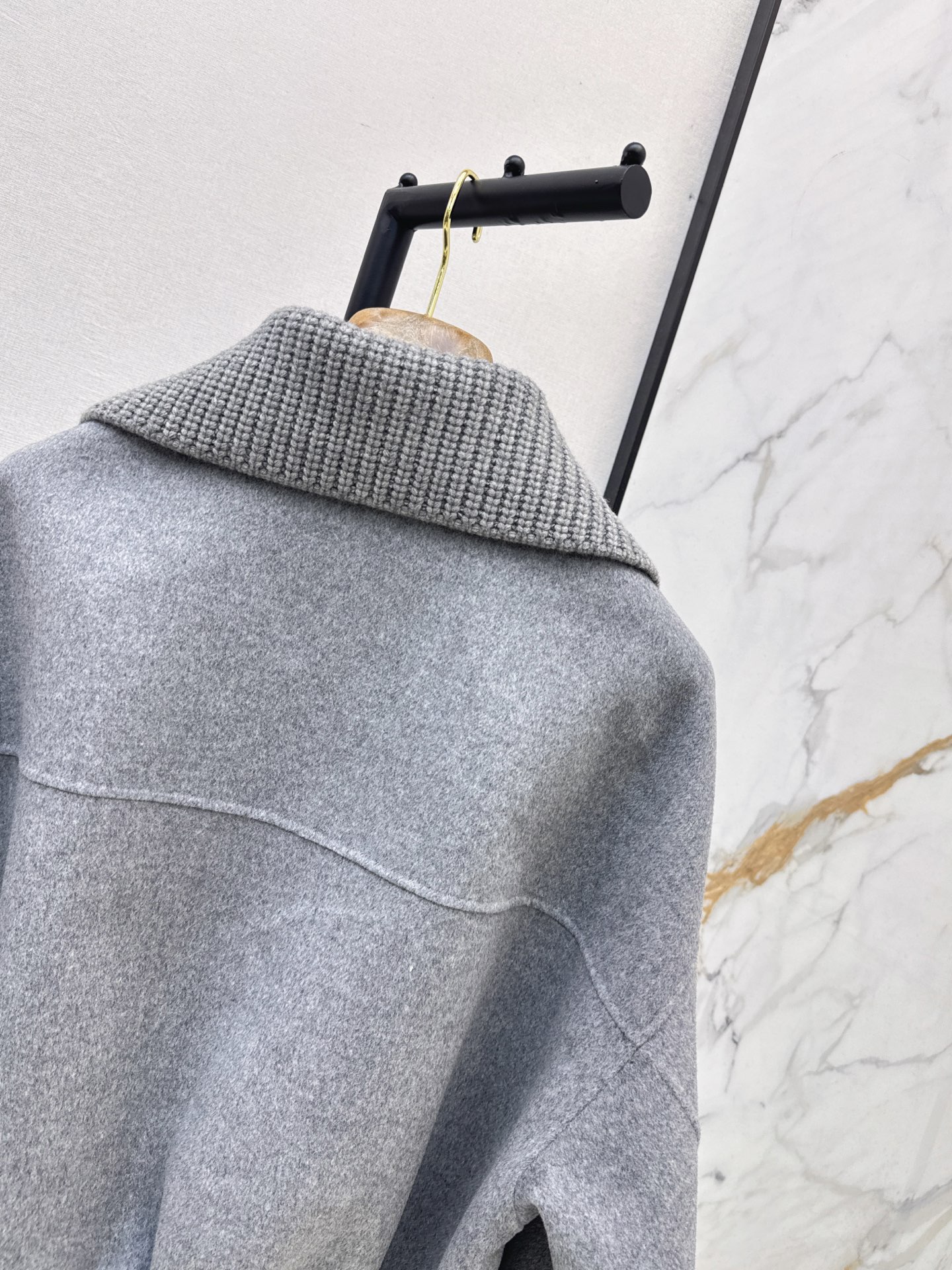 Brun 26fw woolen zipper jacket