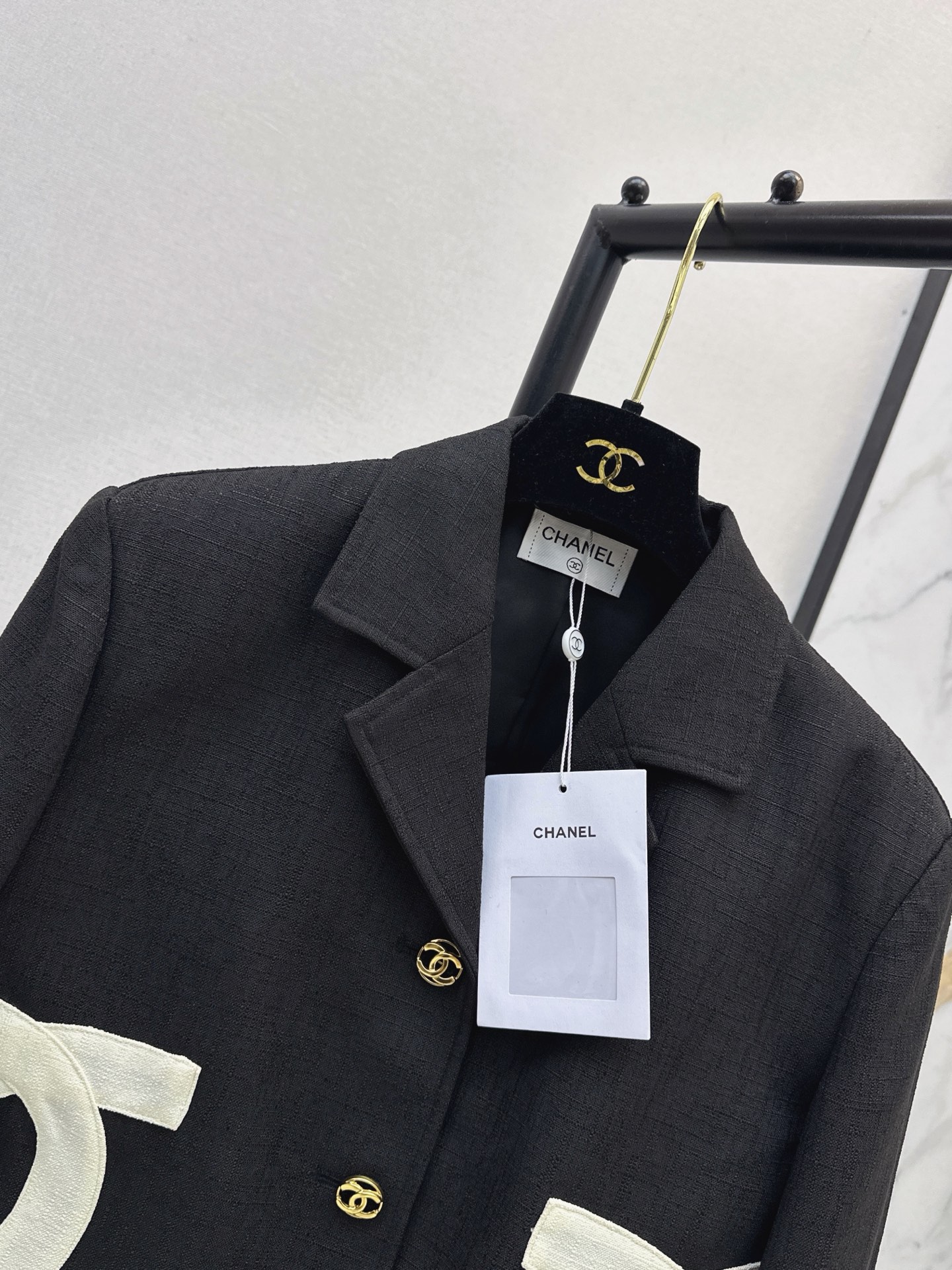 Chan 26fw cropped woven jacket