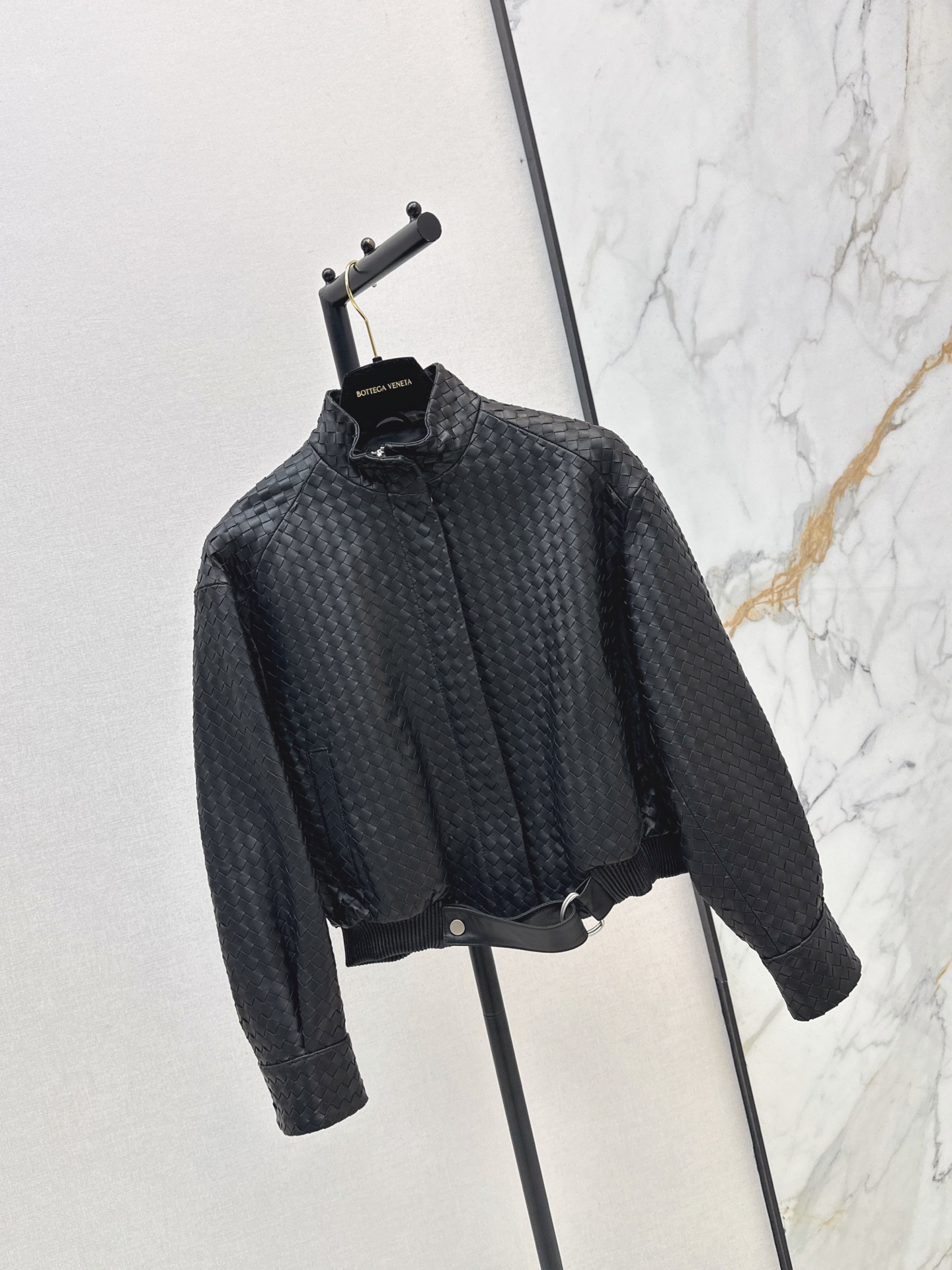 Bott 26fw cropped leather jacket