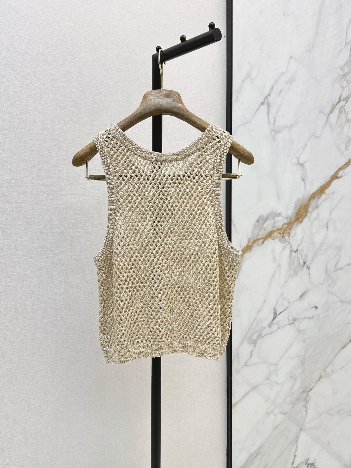 Brun 26ss 2pcs sequin vest camisole
