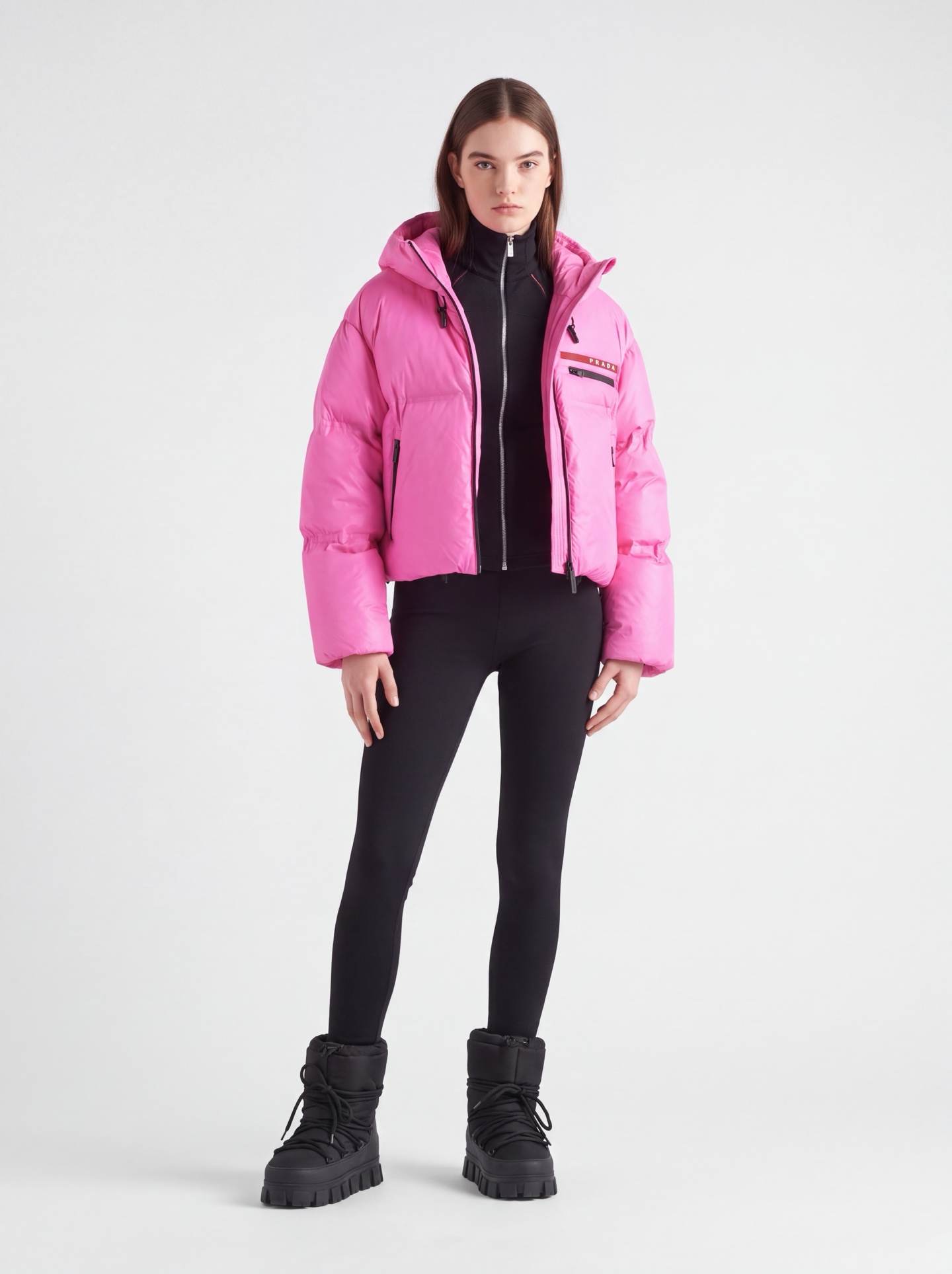 Pra 26fw hooded ski down jacket