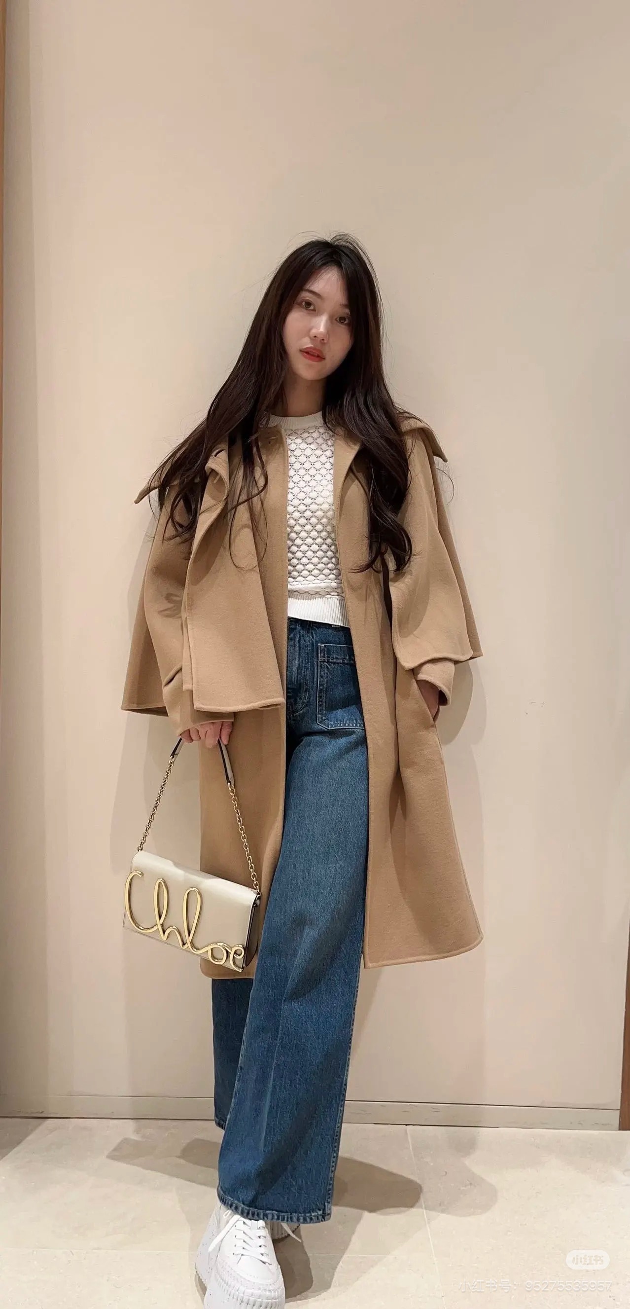 Chol 26fw detachable woolen cape overcoats