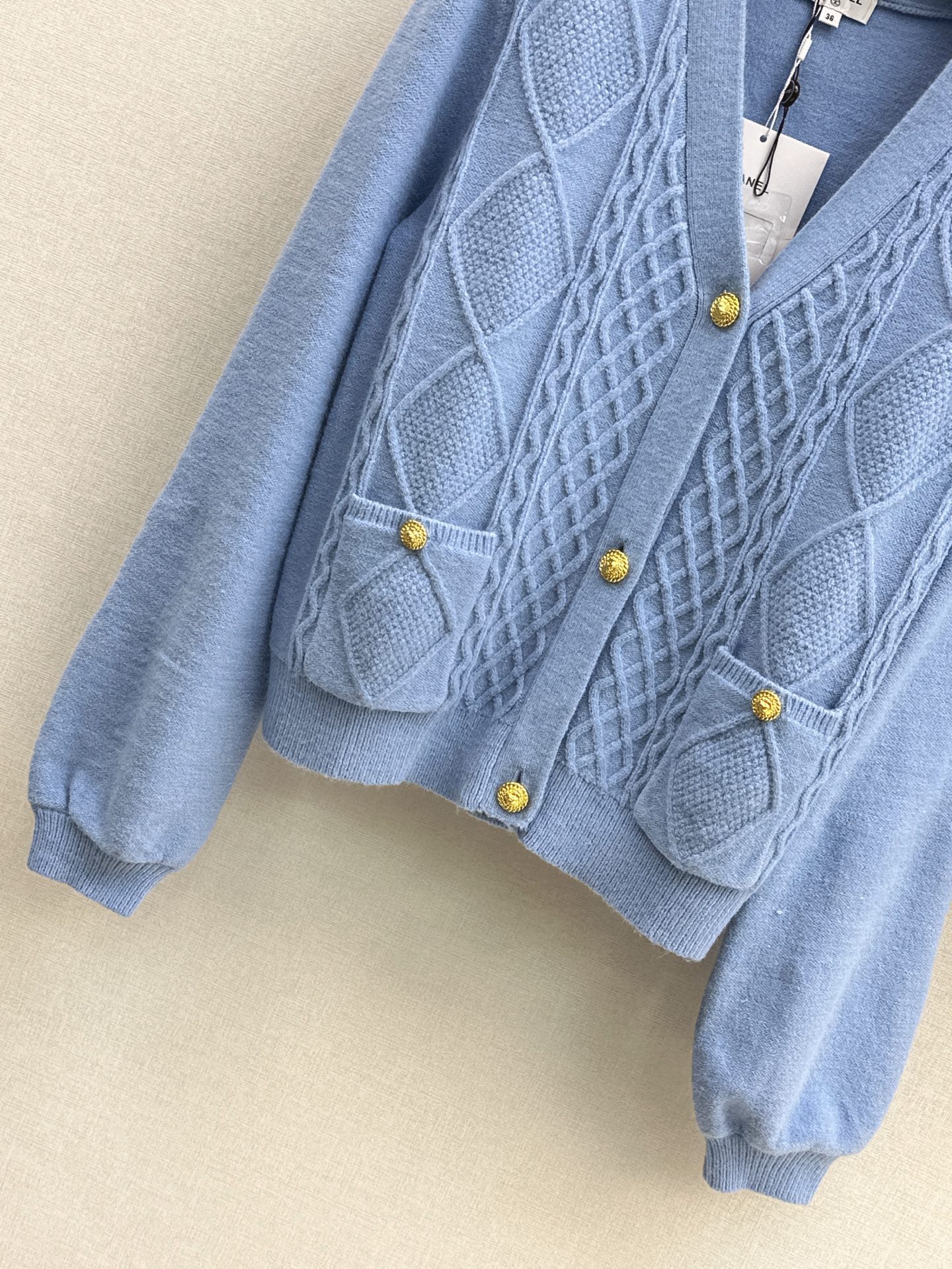 Chan 26fw cable knit camisole cardigan sets