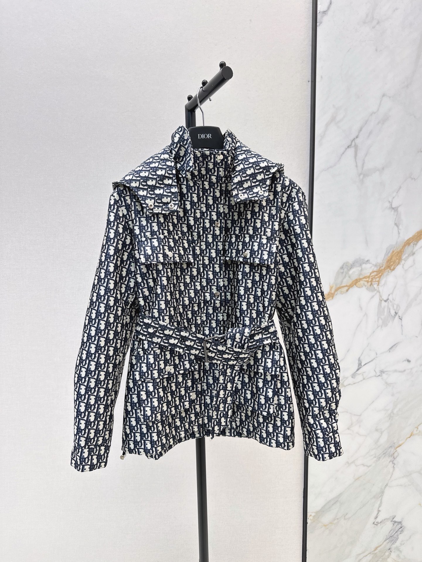 CD 26fw jacquard hooded jacket