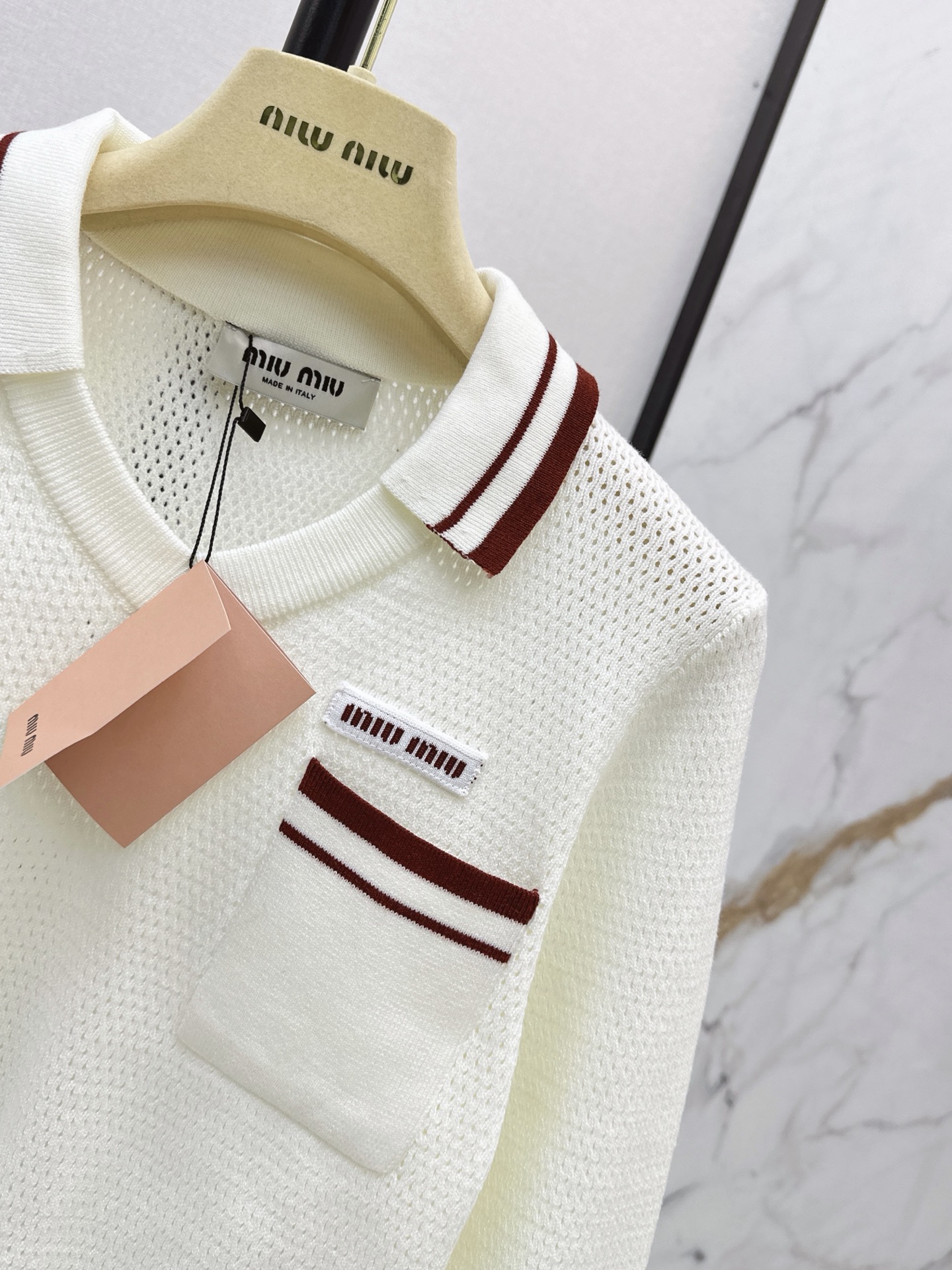 Miu 26fw polo sweater