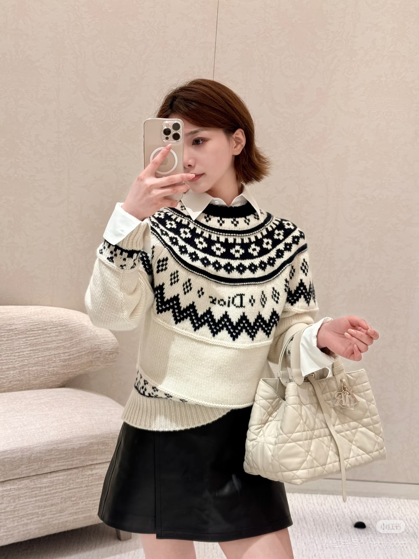 CD 26fw fair isle sweater