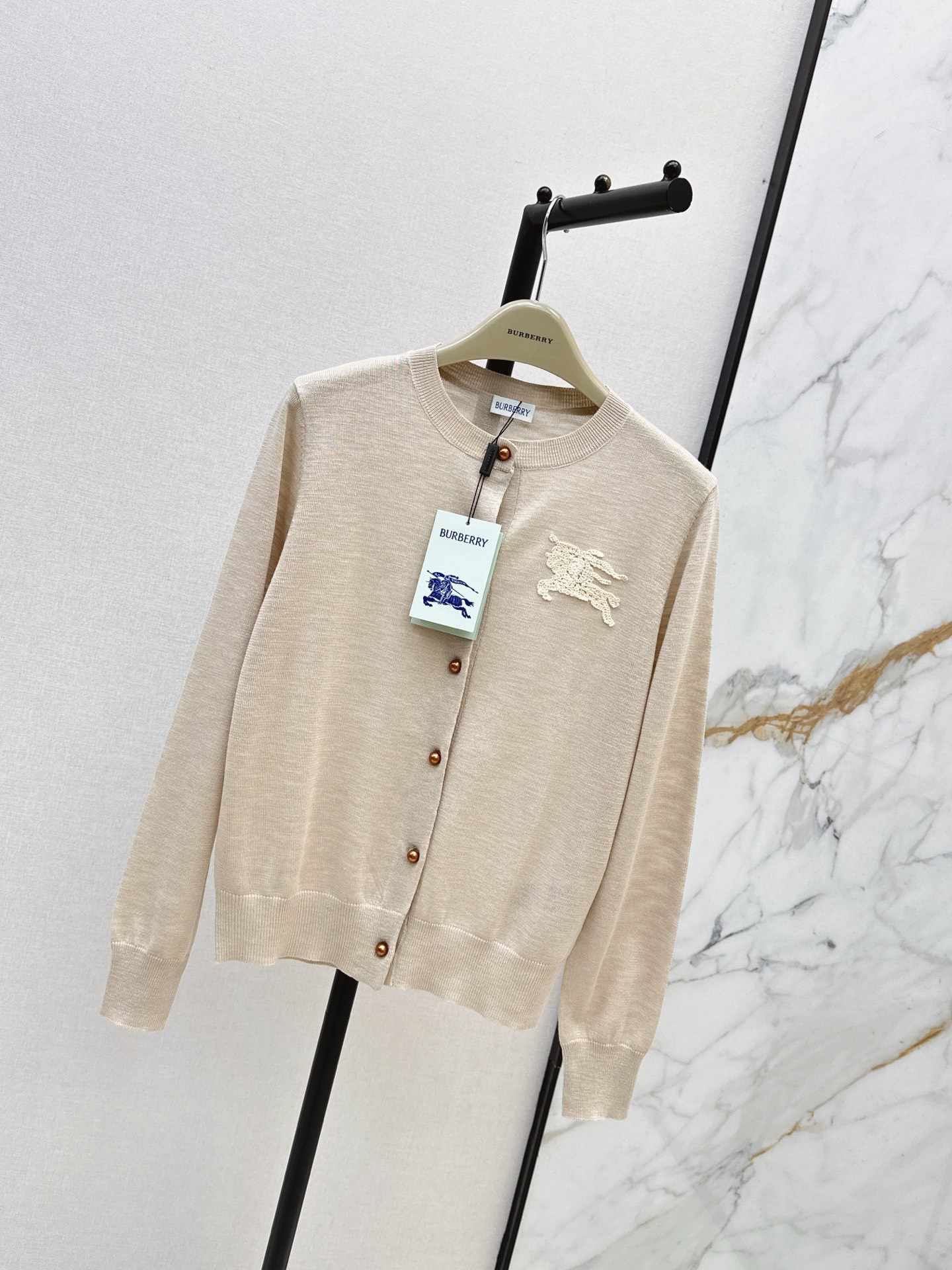 Bur 26fw jacquard knit cardigan