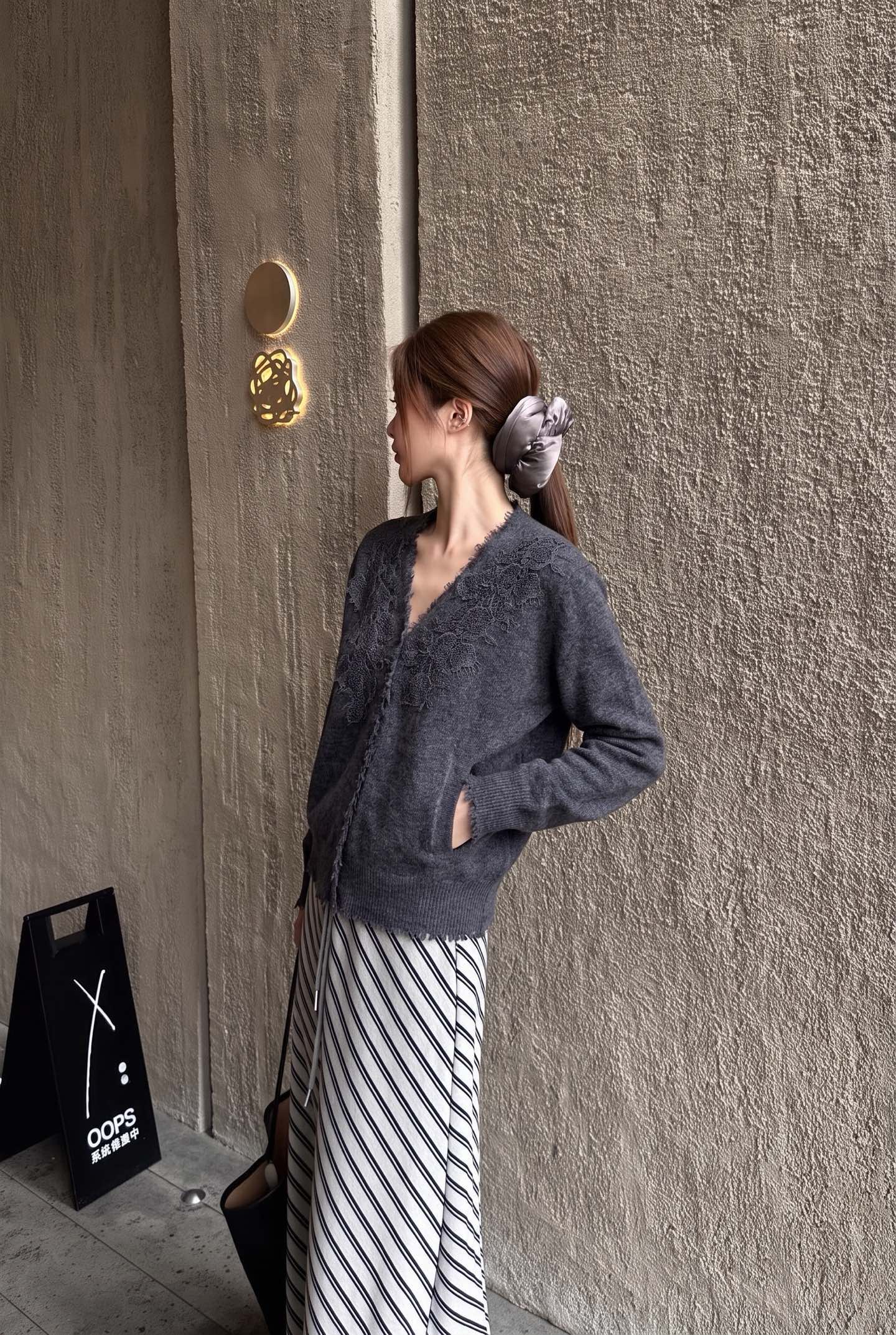 ES 26fw knit cardigan
