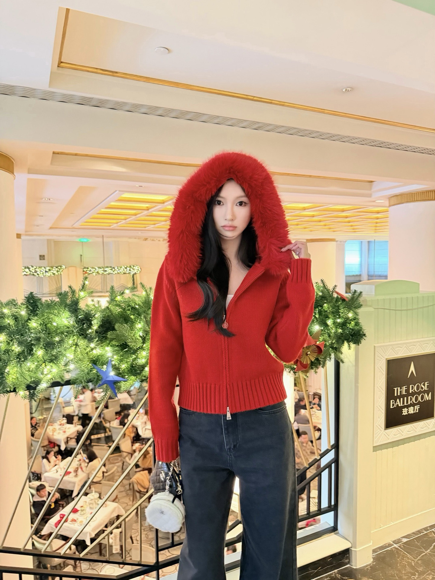 Monc 26fw hooded knit jacket