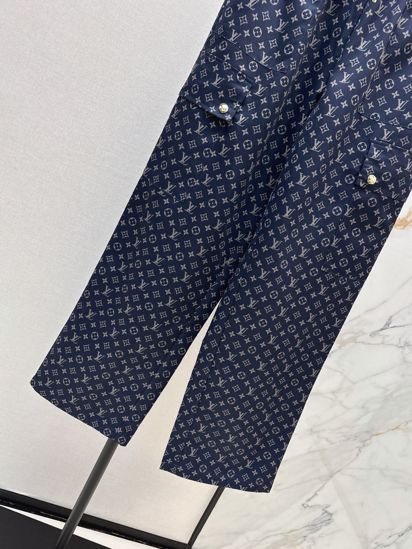 Loui 26fw print wide-leg pants
