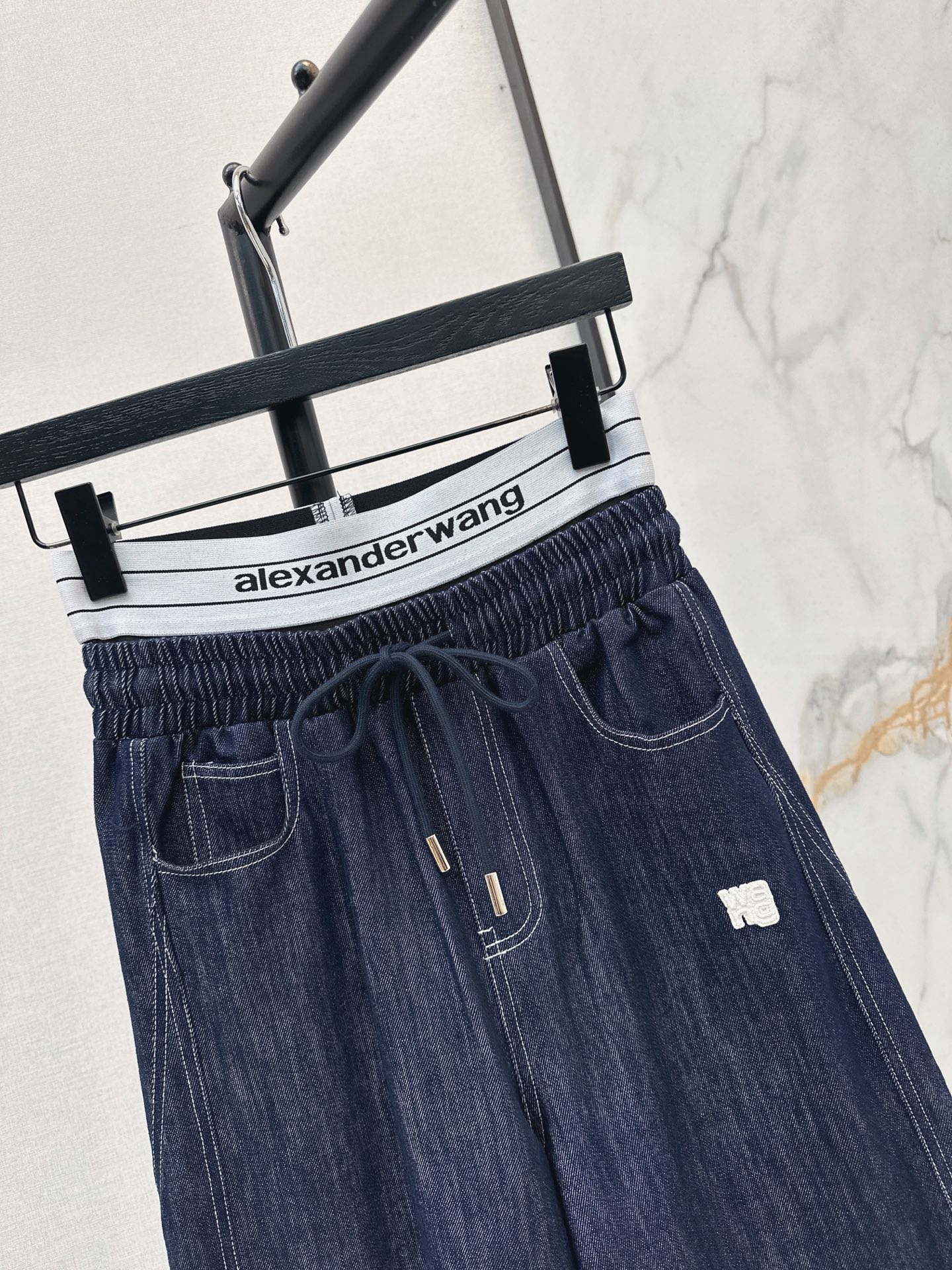 Alex 26fw drawstring wide-leg pants
