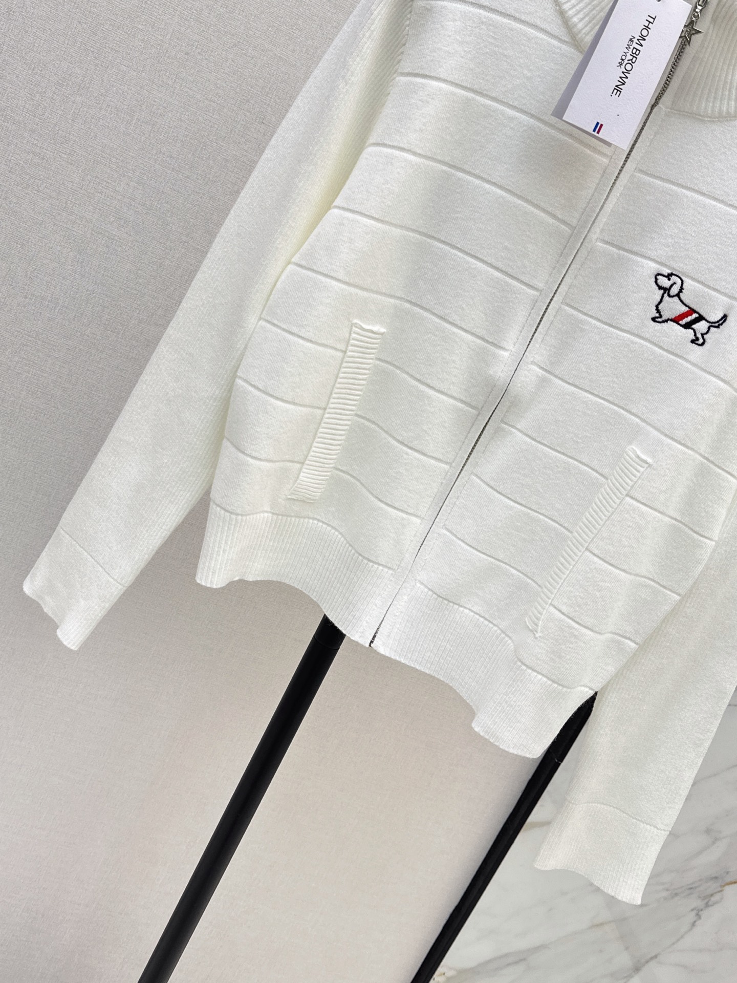 Thom 26fw embroidery knit cardigan