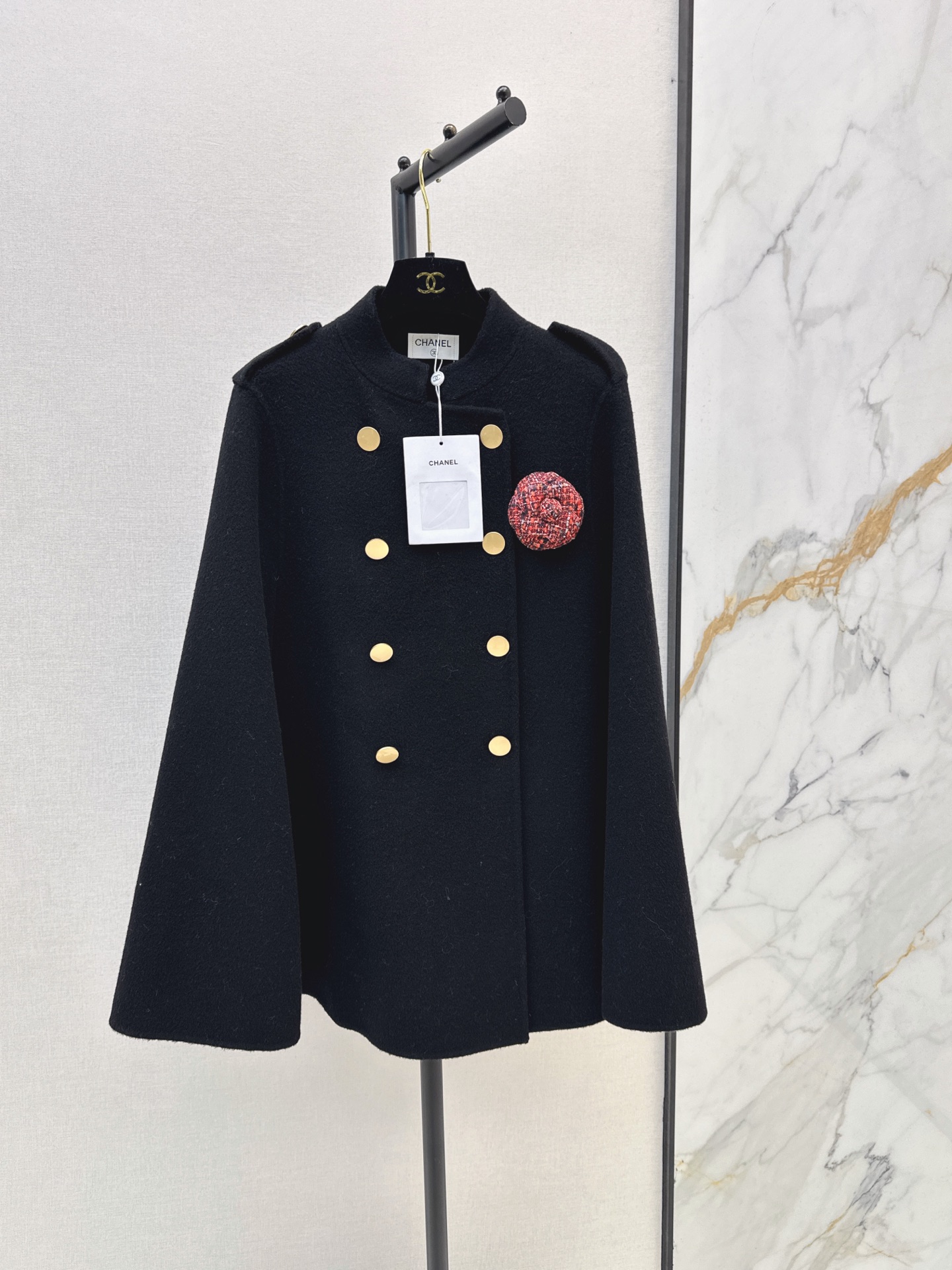 Chan 26fw woolen cape jacket