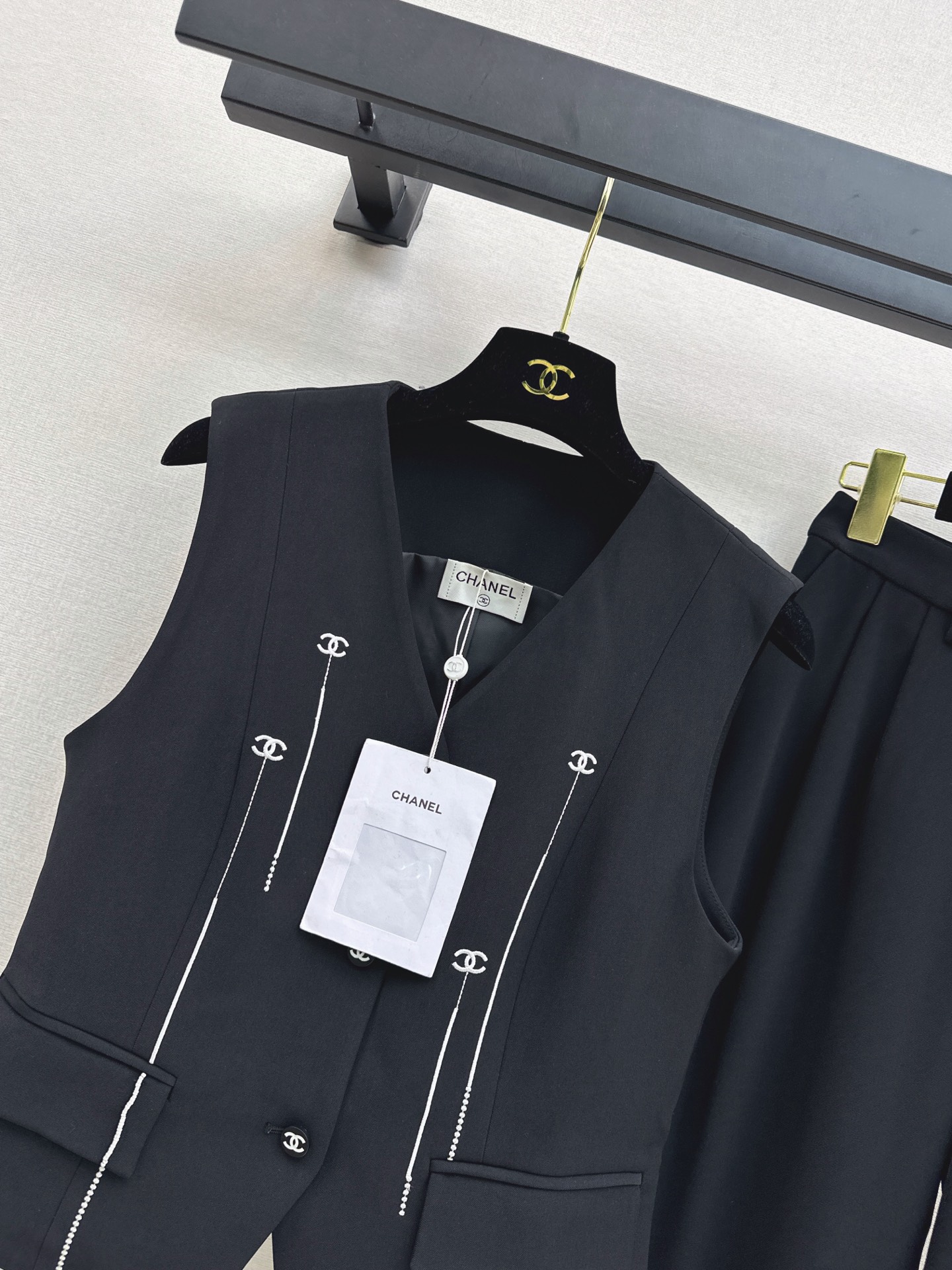 Chan 26fw vest pants sets