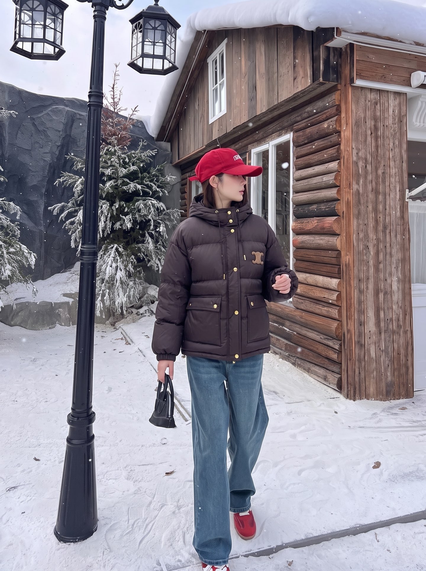 Celi 26fw hooded down jacket