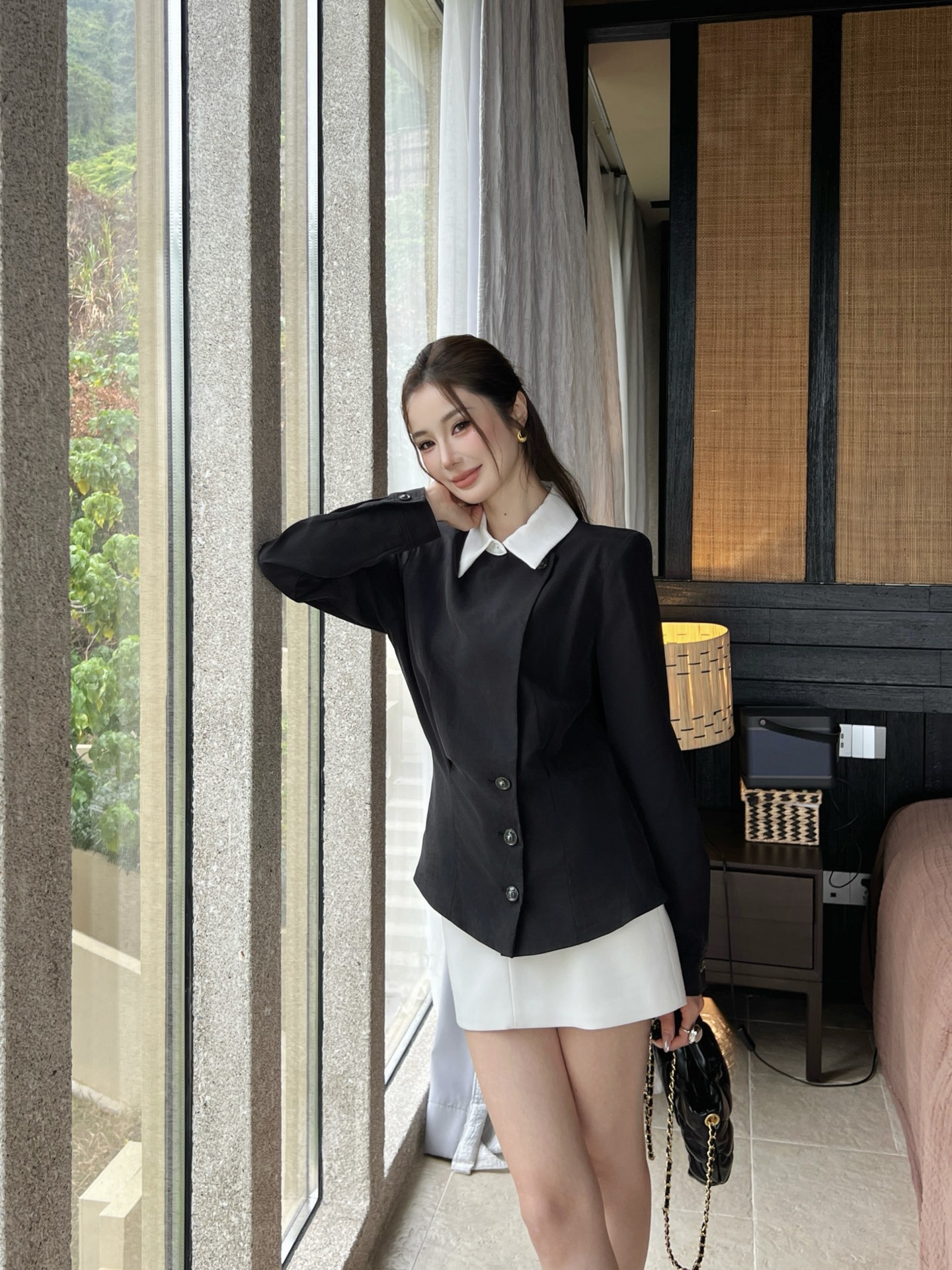 Chan 26fw cinching waist shirt