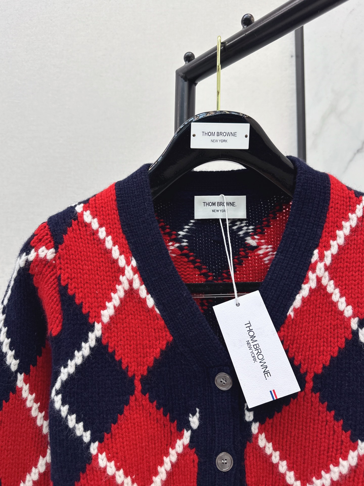 Thom 26fw jacquard knit cardigan