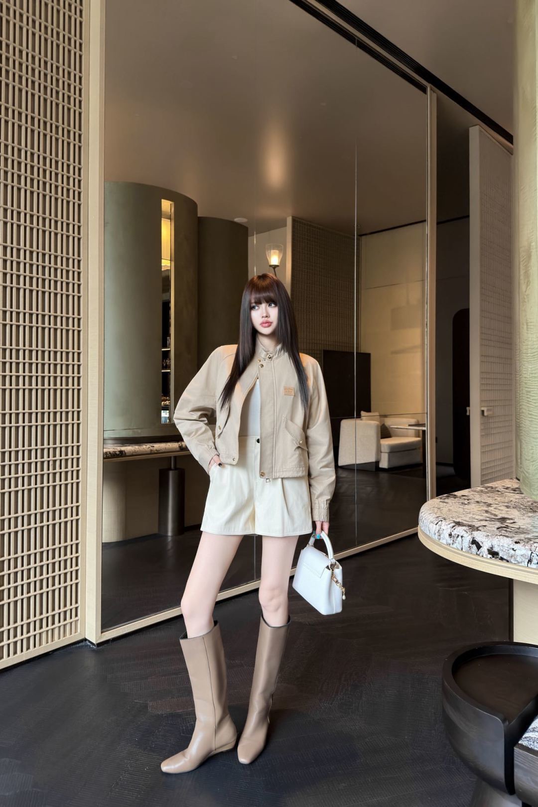 Loui 26fw stand collar jacket