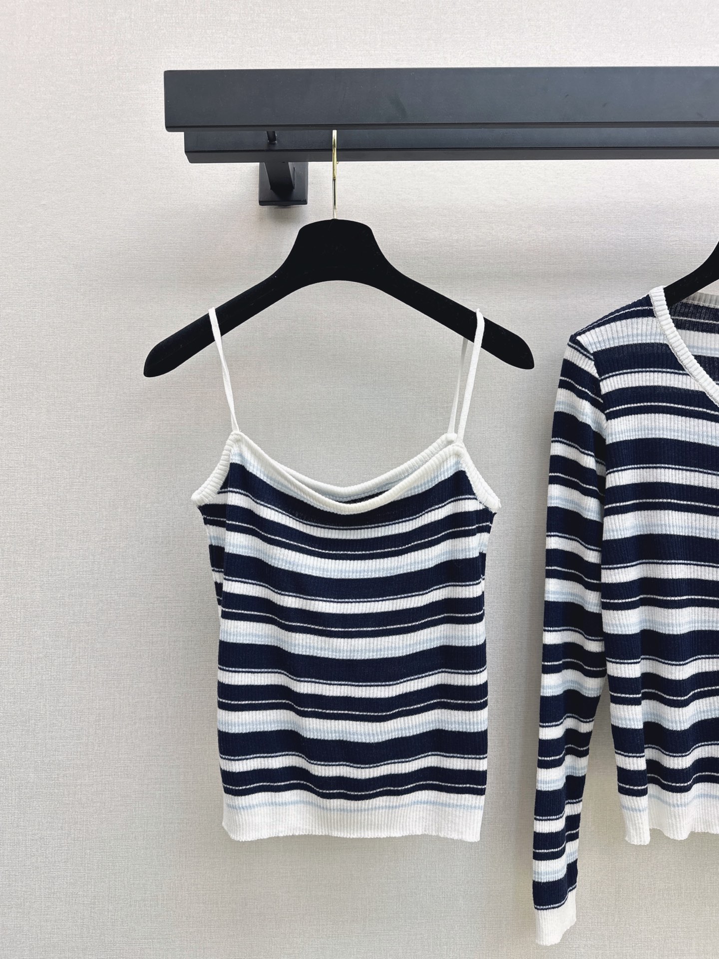 Chan 26fw knit camisole cardigan sets
