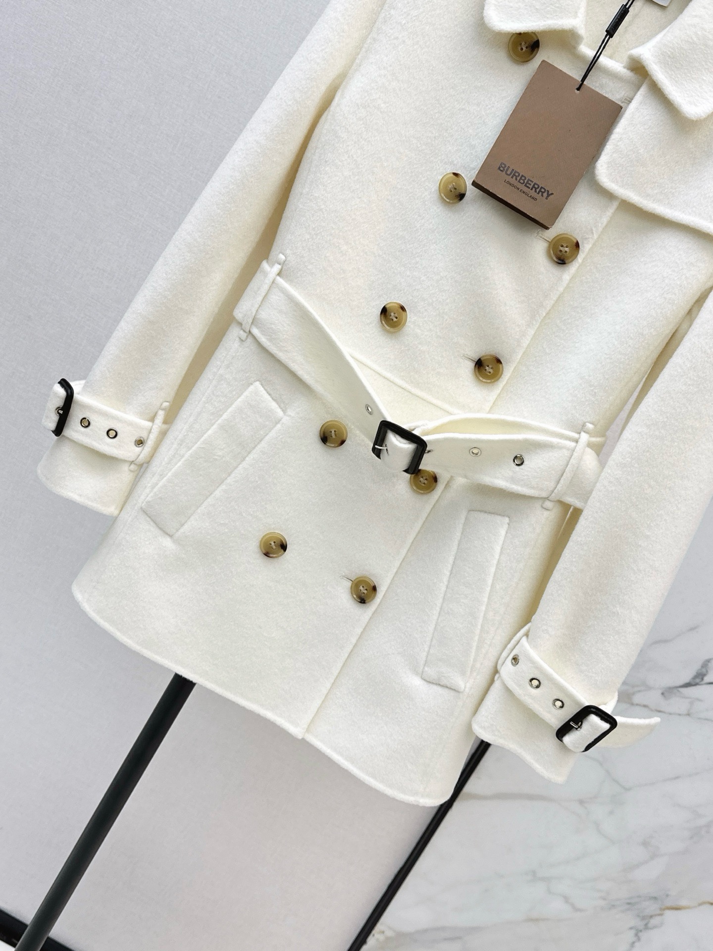 Bur 25fw double button trench coats