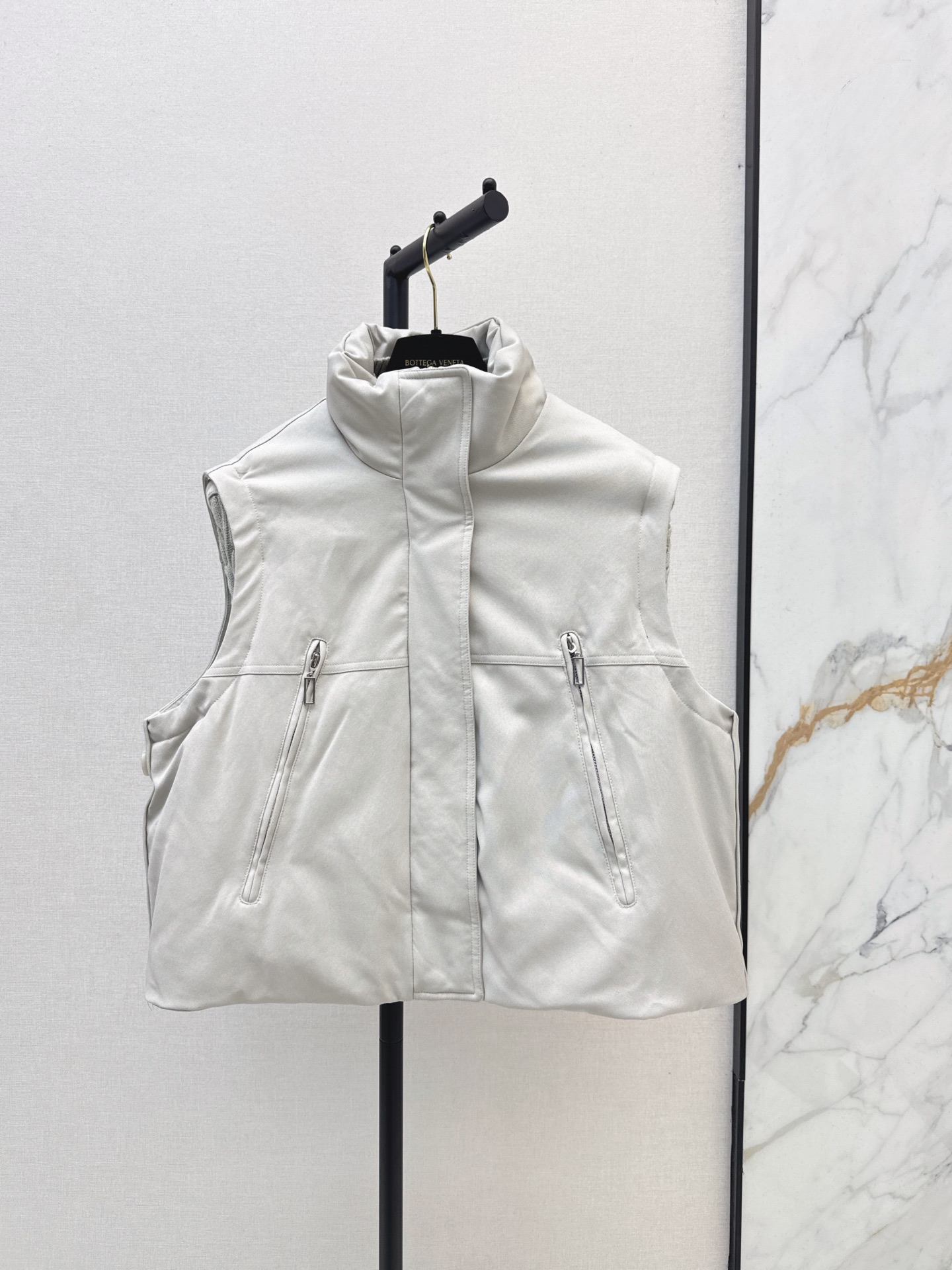 Bott 26fw detachable sleeve knit contract down jacket
