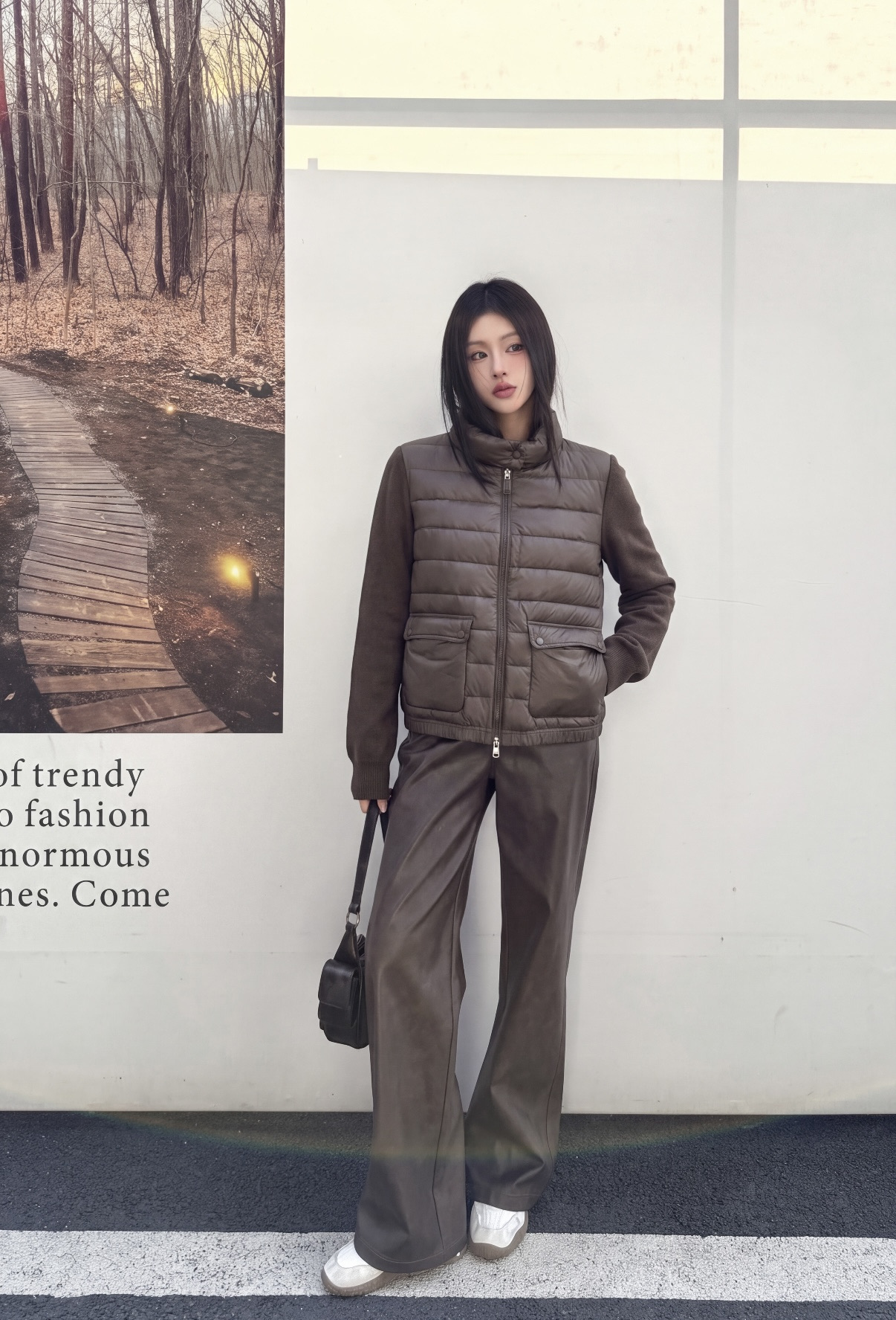 Bun 26fw knit contract down jacket