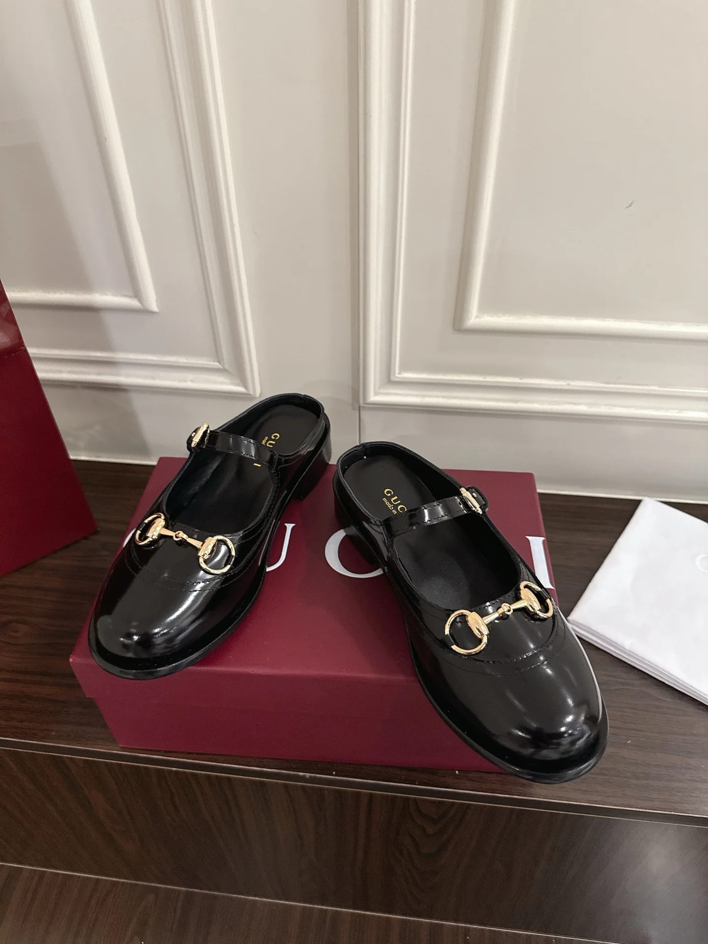Guc 25fw mary jane mules shoes