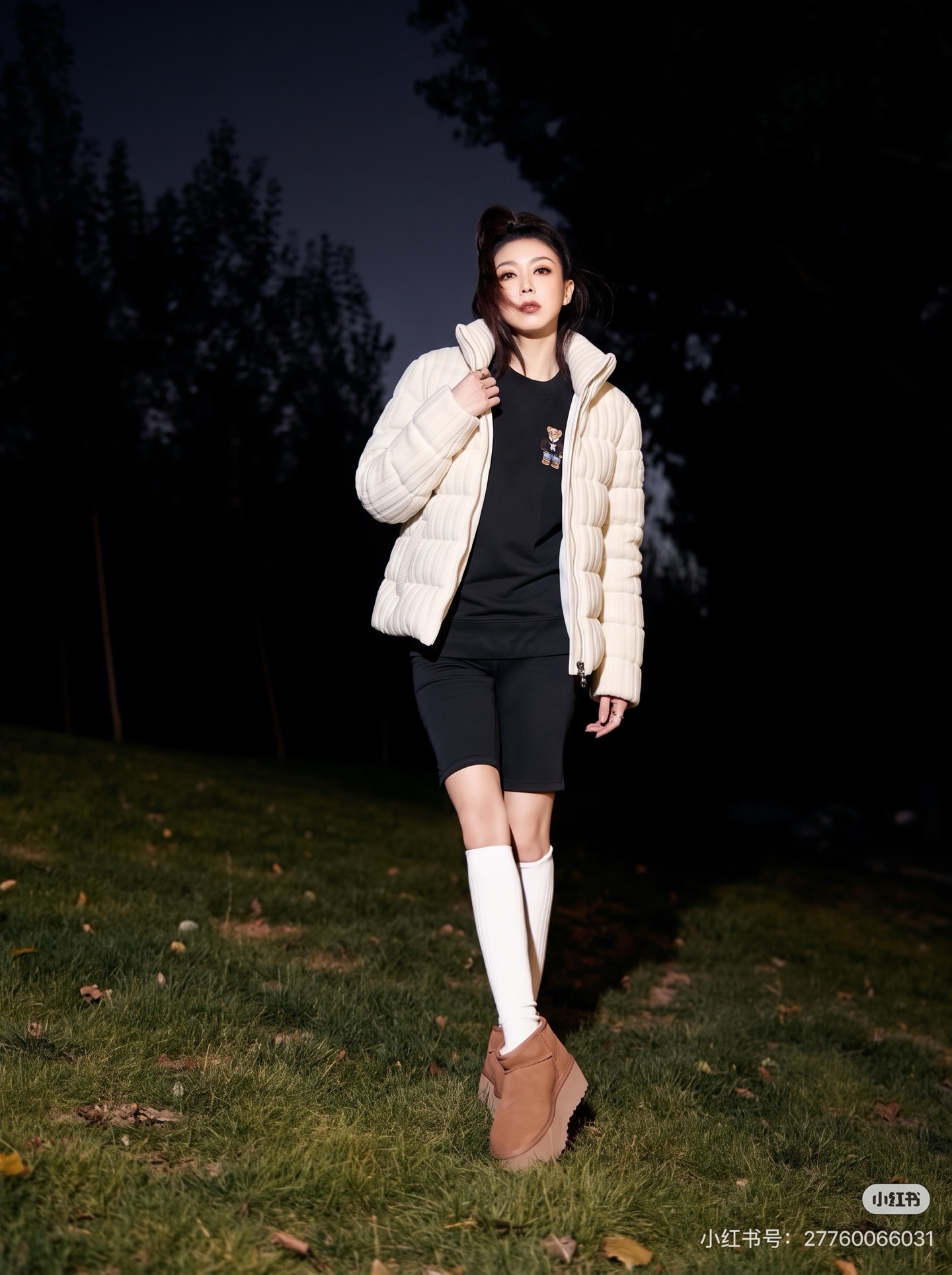 Monc 26fw knit down jacket
