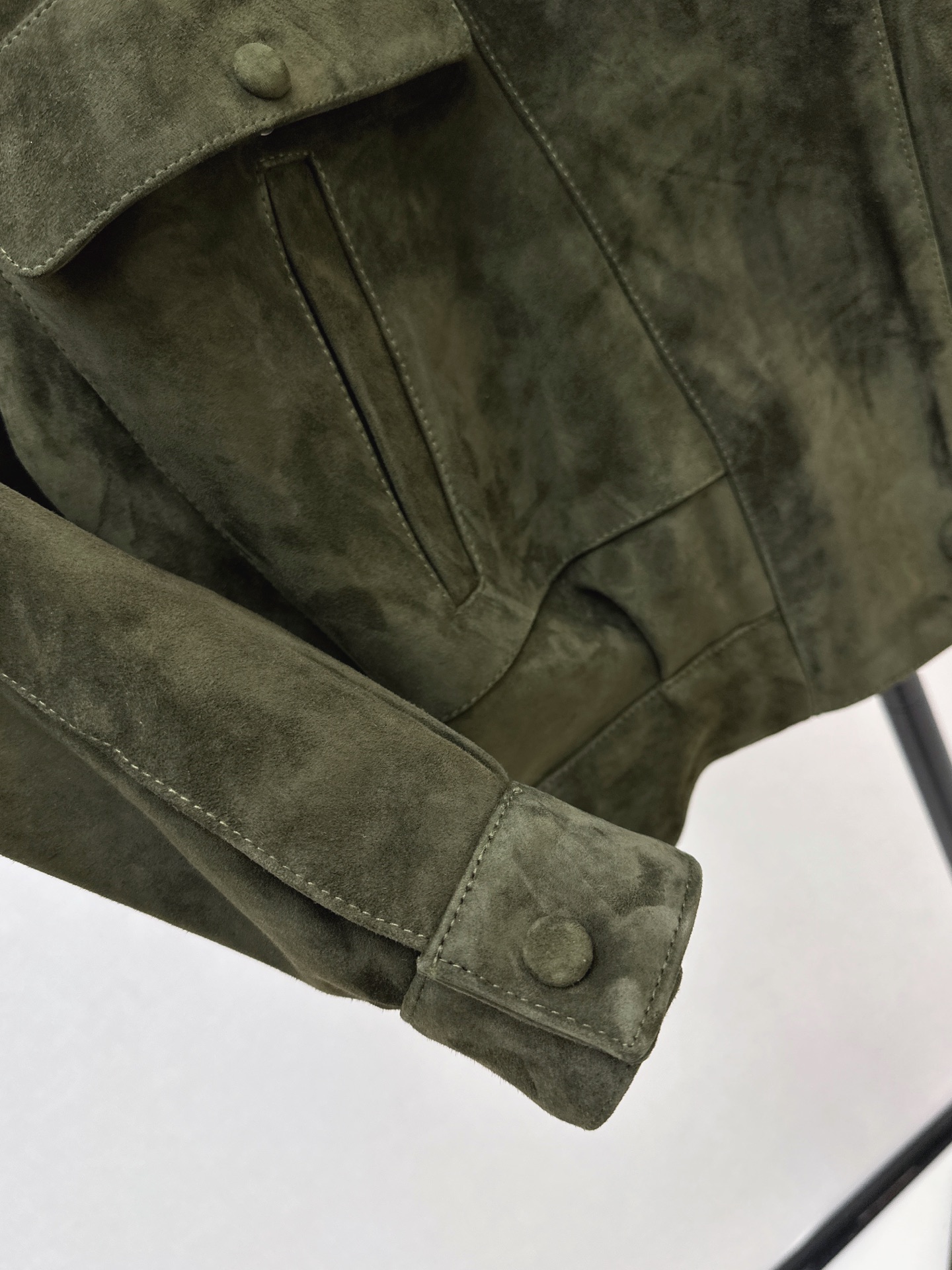 Sain 26fw suede leather jacket