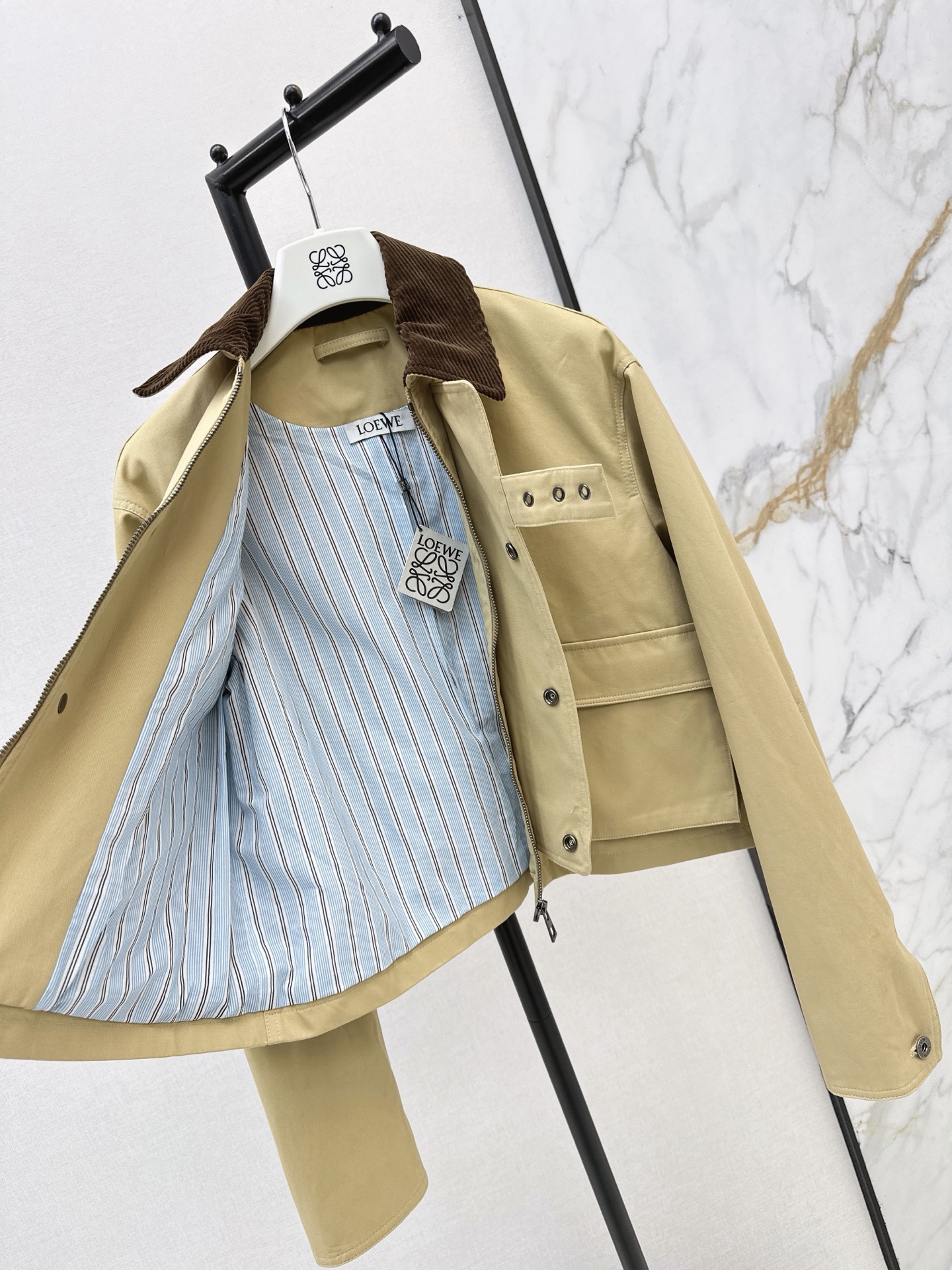 Loe 26fw zipper denim jacket