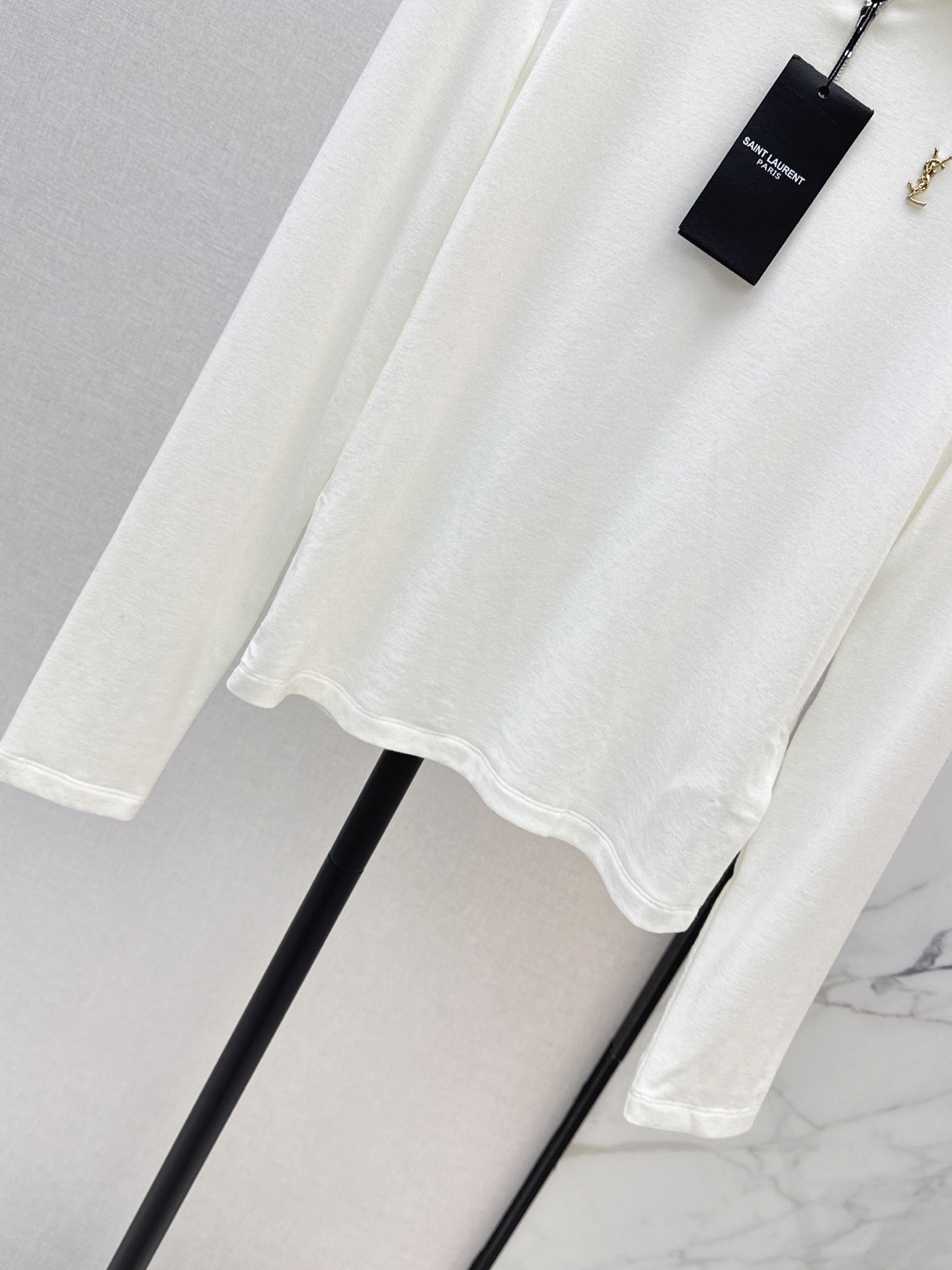 Sain 26fw zip-up knit basic tee