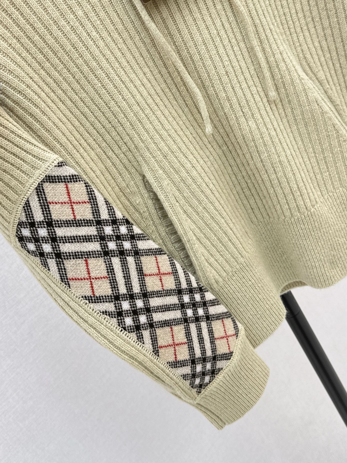 Bur 26fw hooded knit sweater