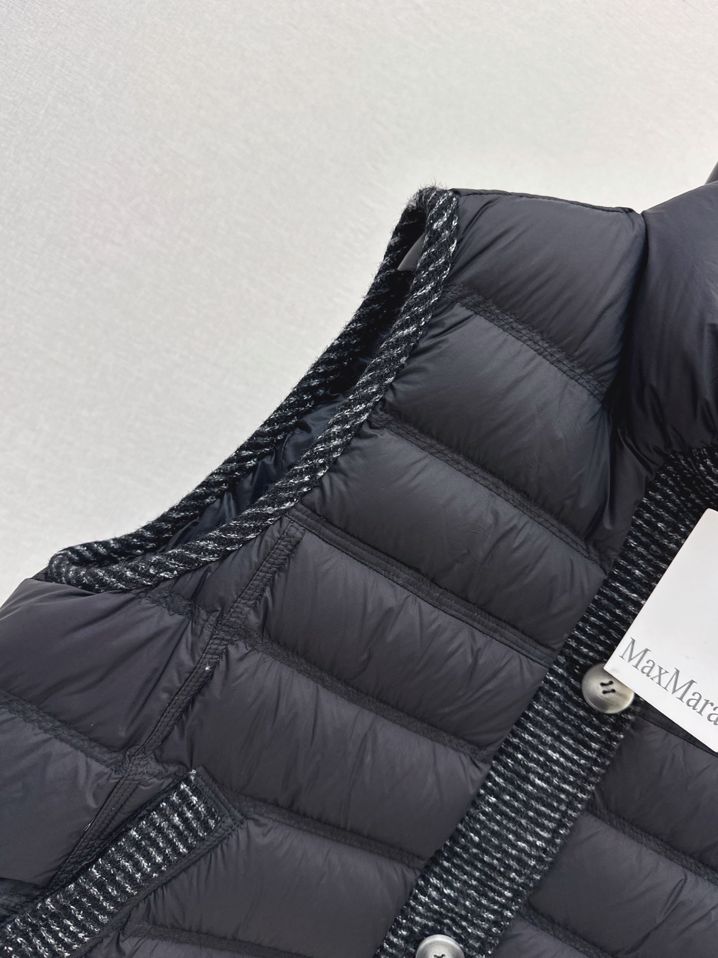 Max 26fw wool contract down vest