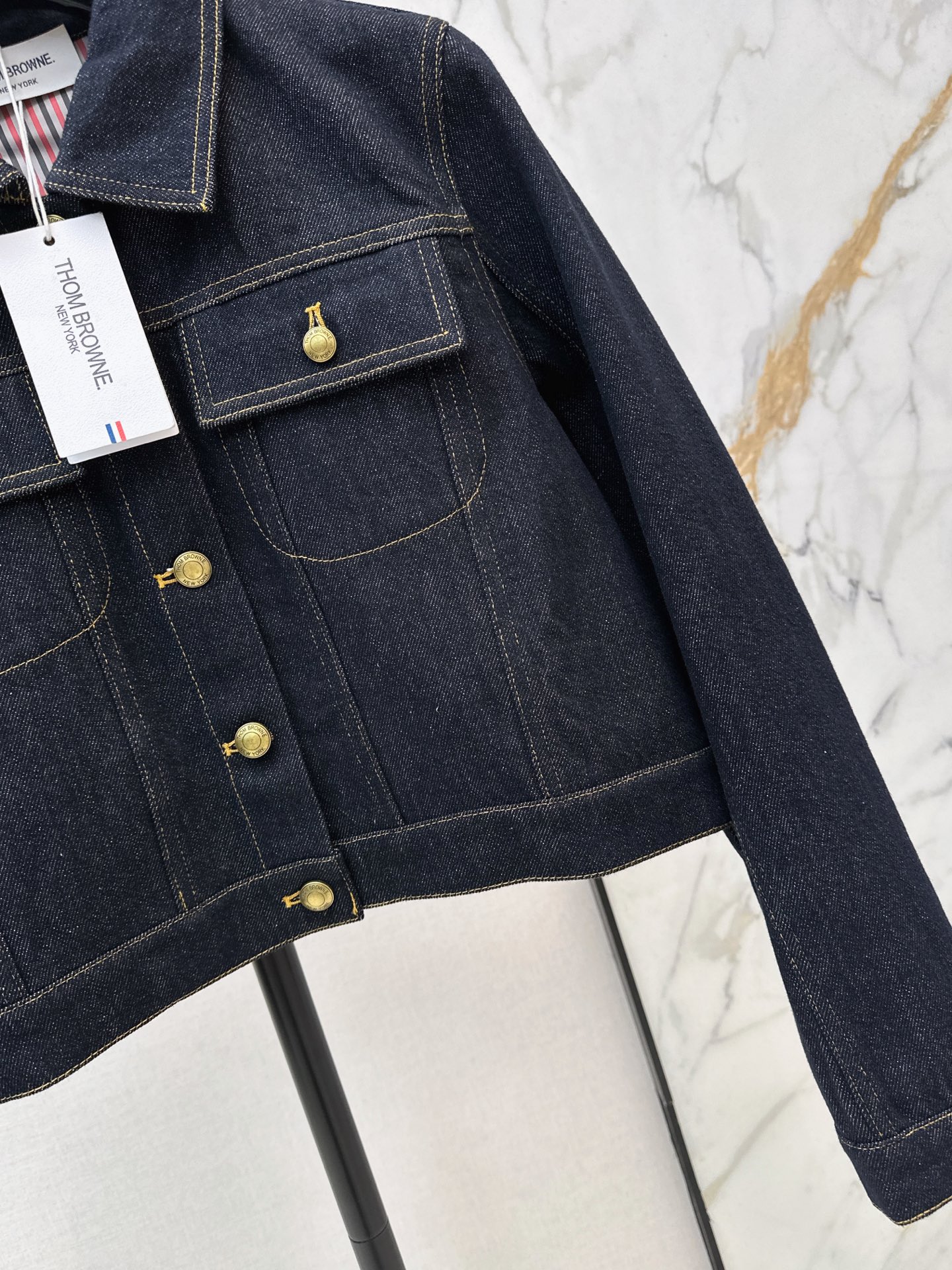 Thom 26fw cropped denim jacket