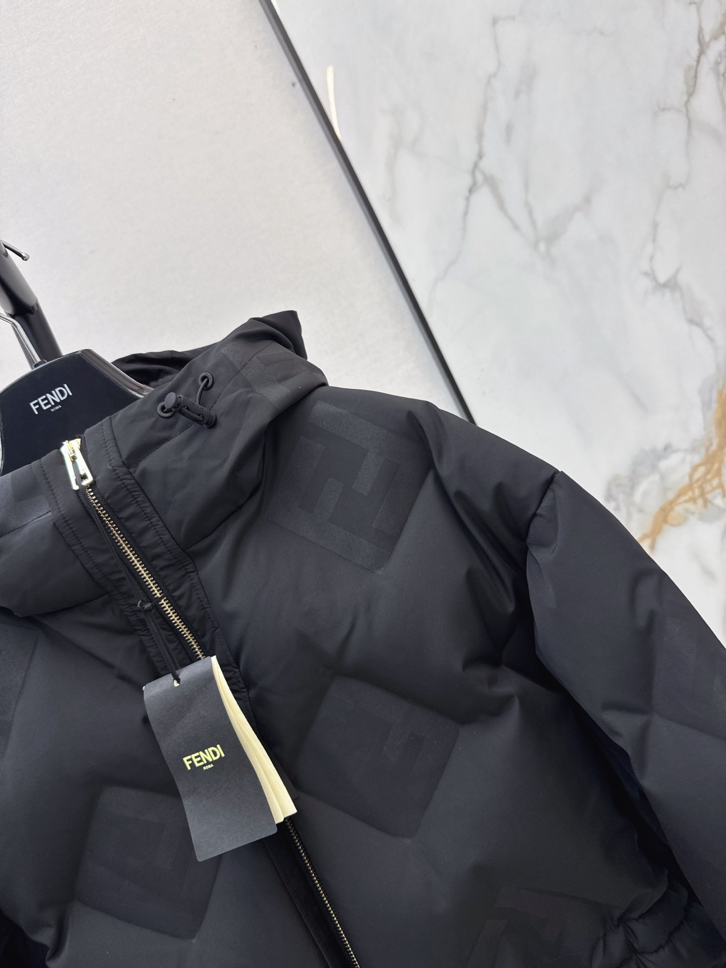 Fen 26fw hooded down jacket