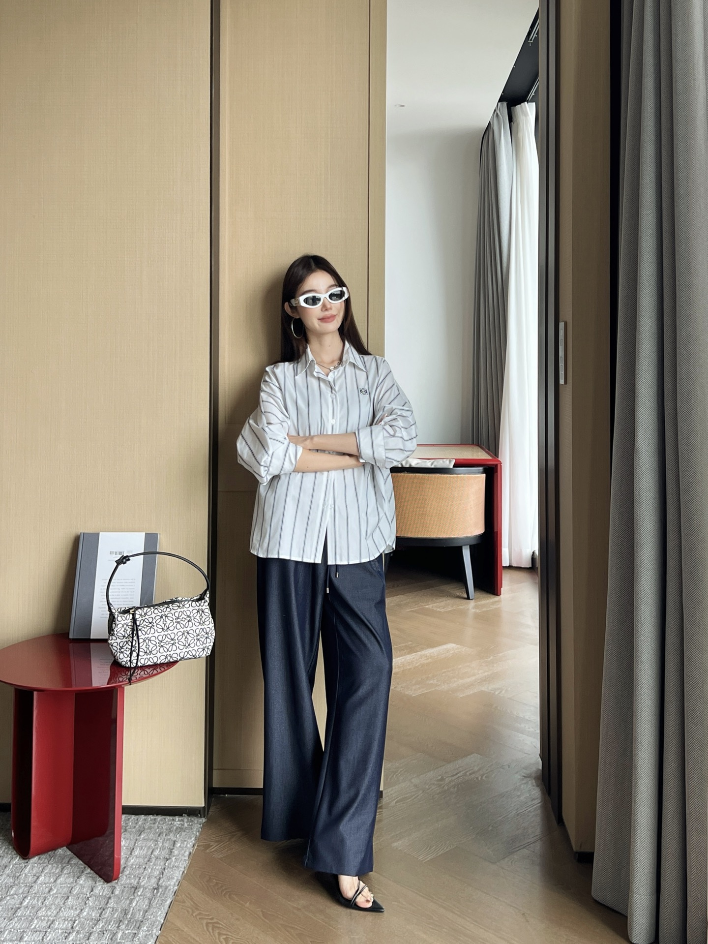 Loui 26fw stripe shirt