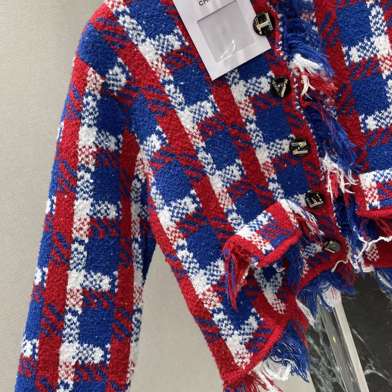 Chan 26fw Plaid Tweed Jacket