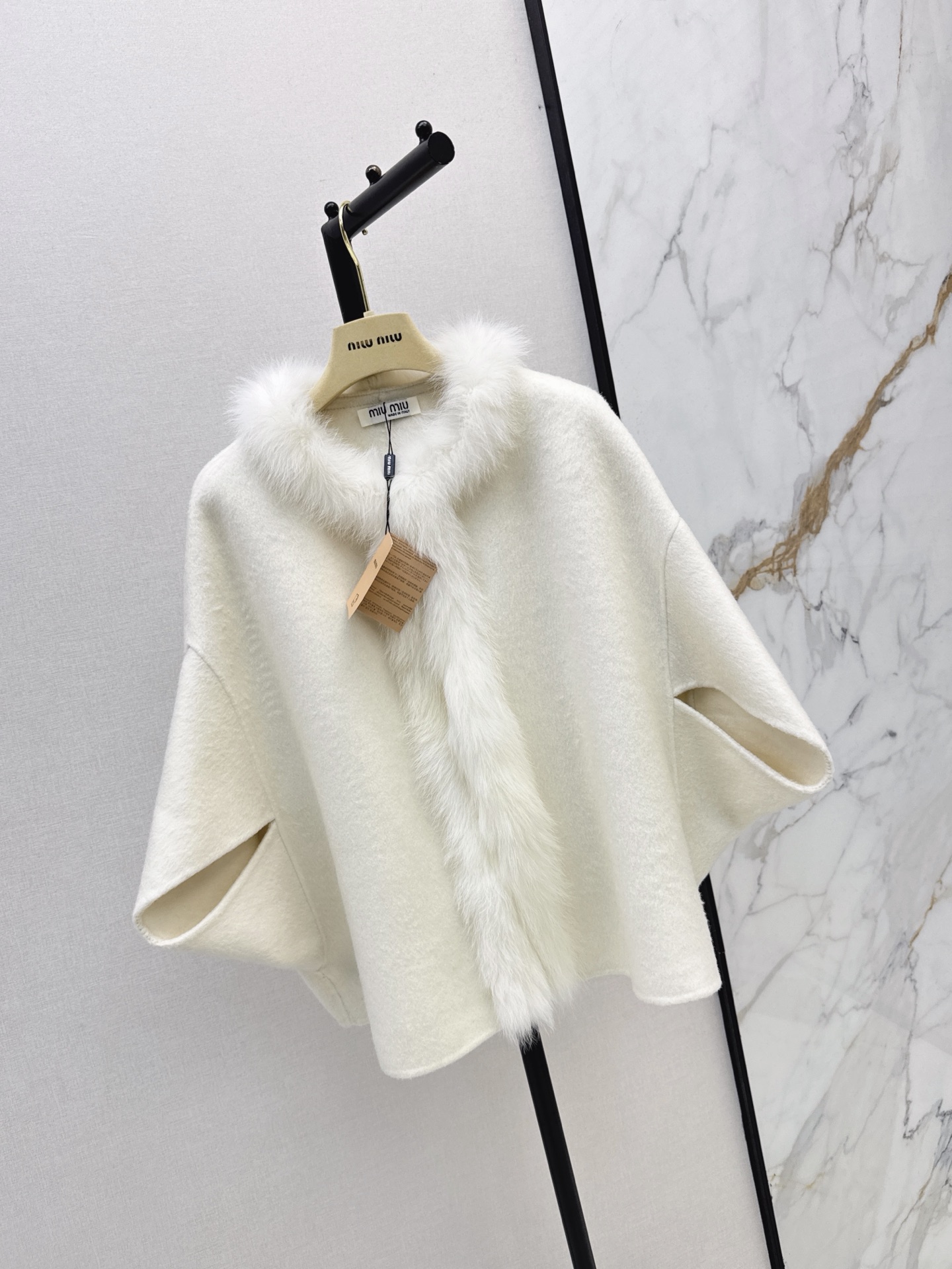 Miu 26fw woolen cape jacket