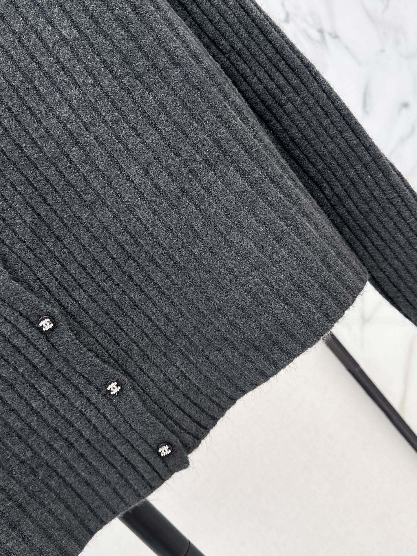 Chan 26fw slim-fit knit cardigan