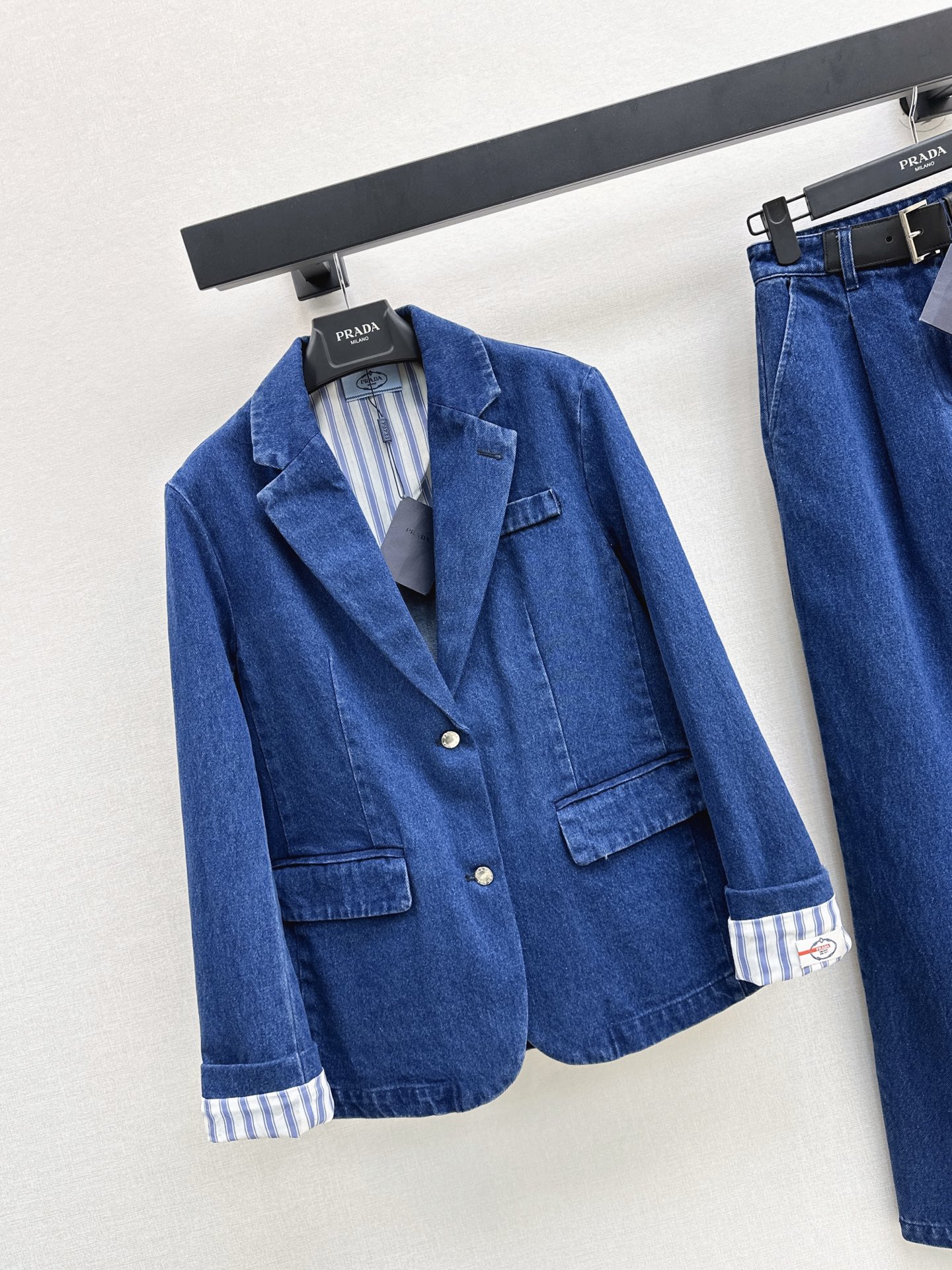 Pra 26fw denim blazer