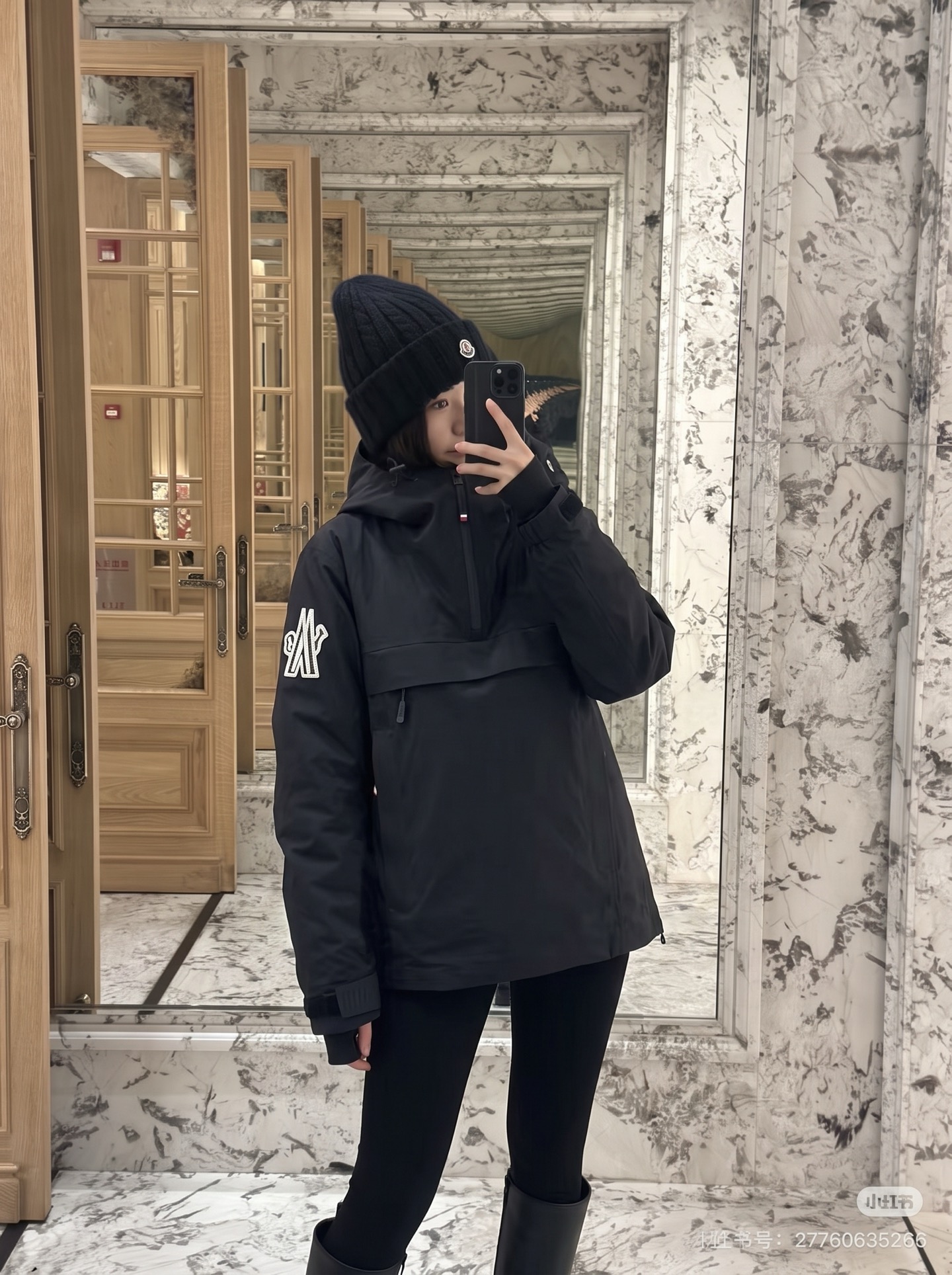Monc 26fw hoode ski down jacket