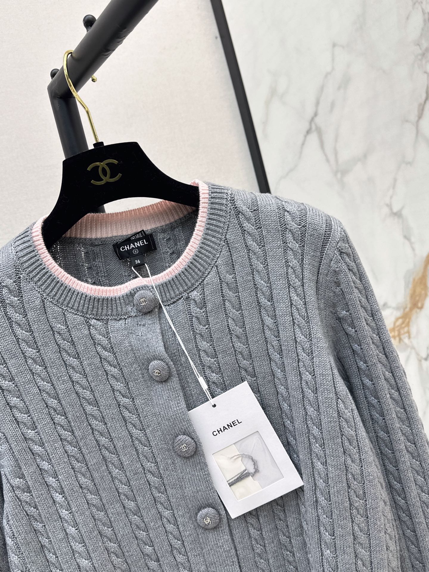 Chan 26fw ceble knit cardigan